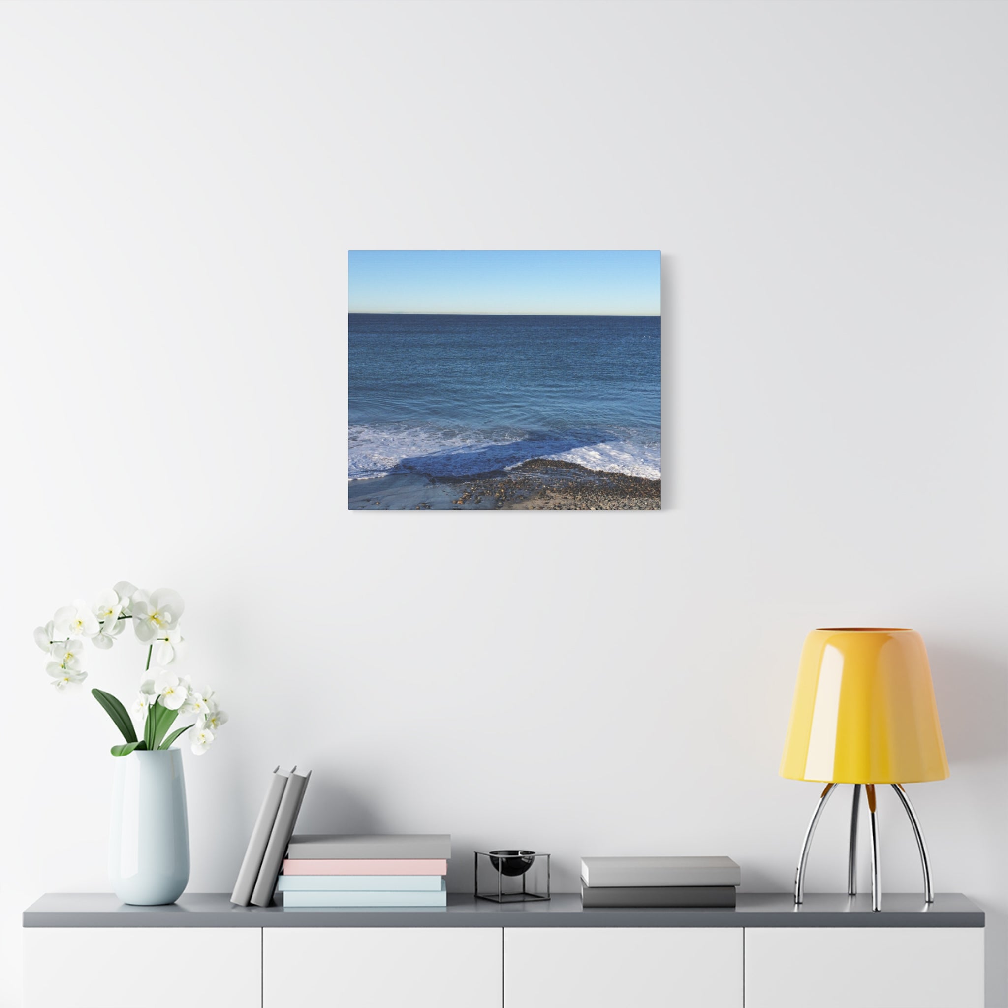Ocean Horizon Matte Canvas Print — Serene Seascape Wall Art