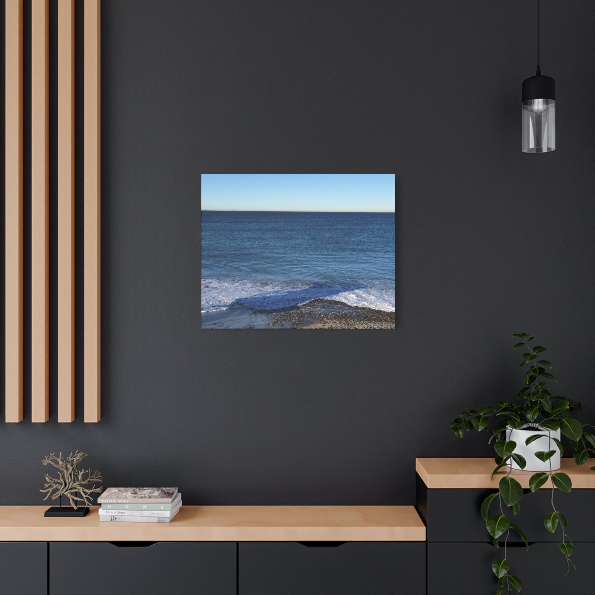 Ocean Horizon Matte Canvas Print — Serene Seascape Wall Art