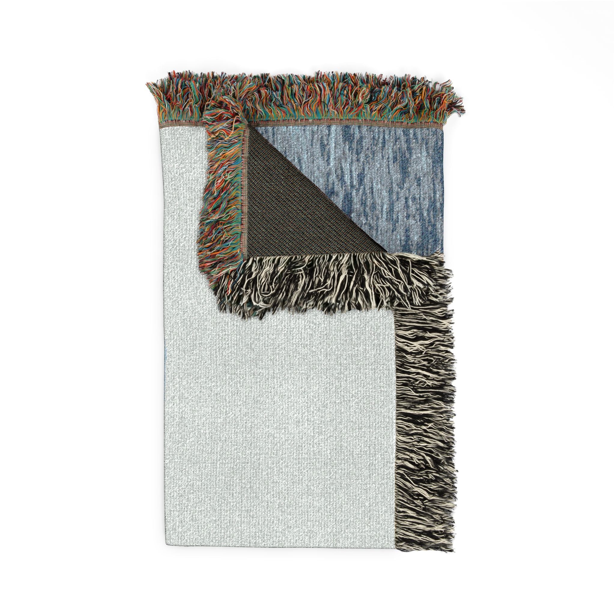 Whale Breach Woven Blanket — Ocean Coastal Throw for Marine Lovers