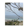 Coastal Pier Matte Canvas Print — Ocean View Wall Art