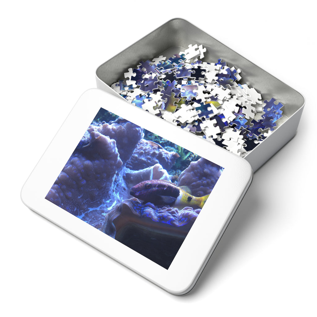 Giant Clam Reef Puzzle — Colorful Jigsaw Puzzle with Tin
