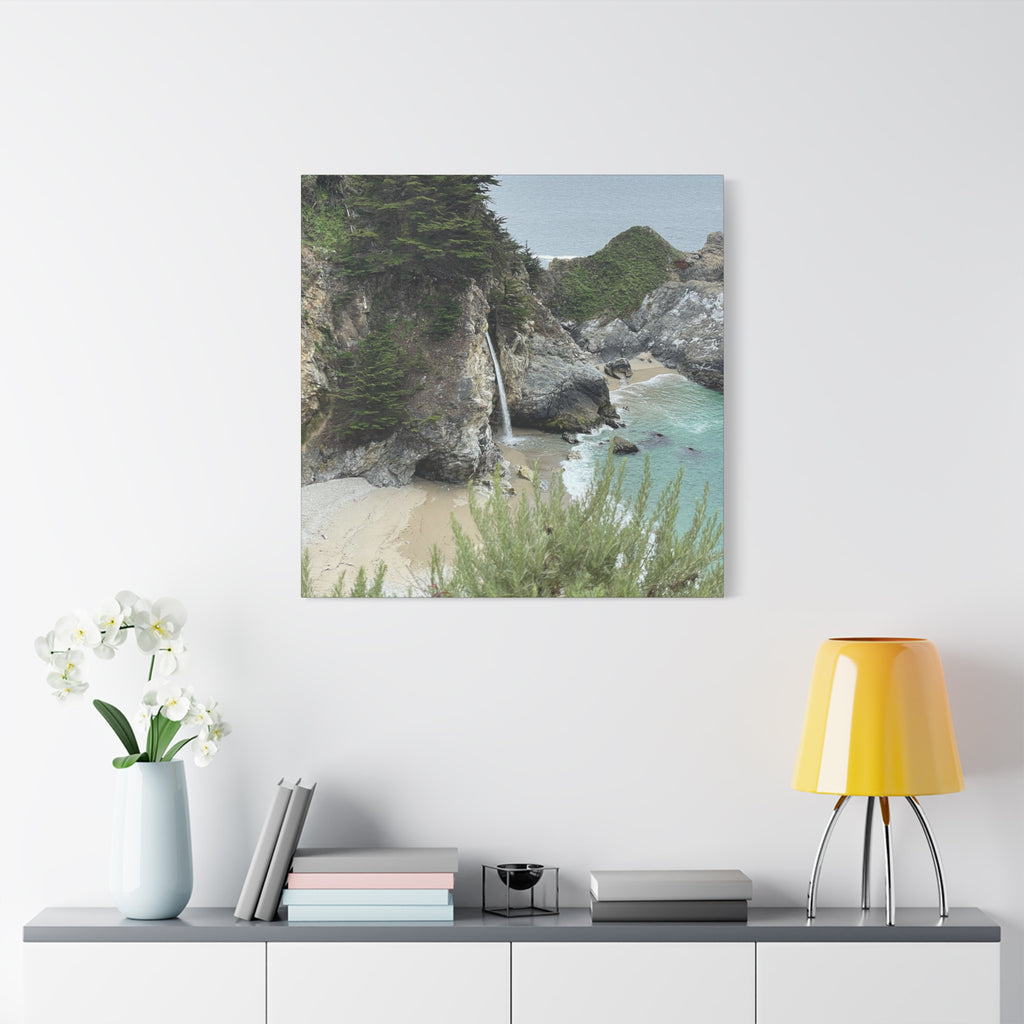 McWay Falls Coastal Canvas Print — Matte Stretched 1.25"