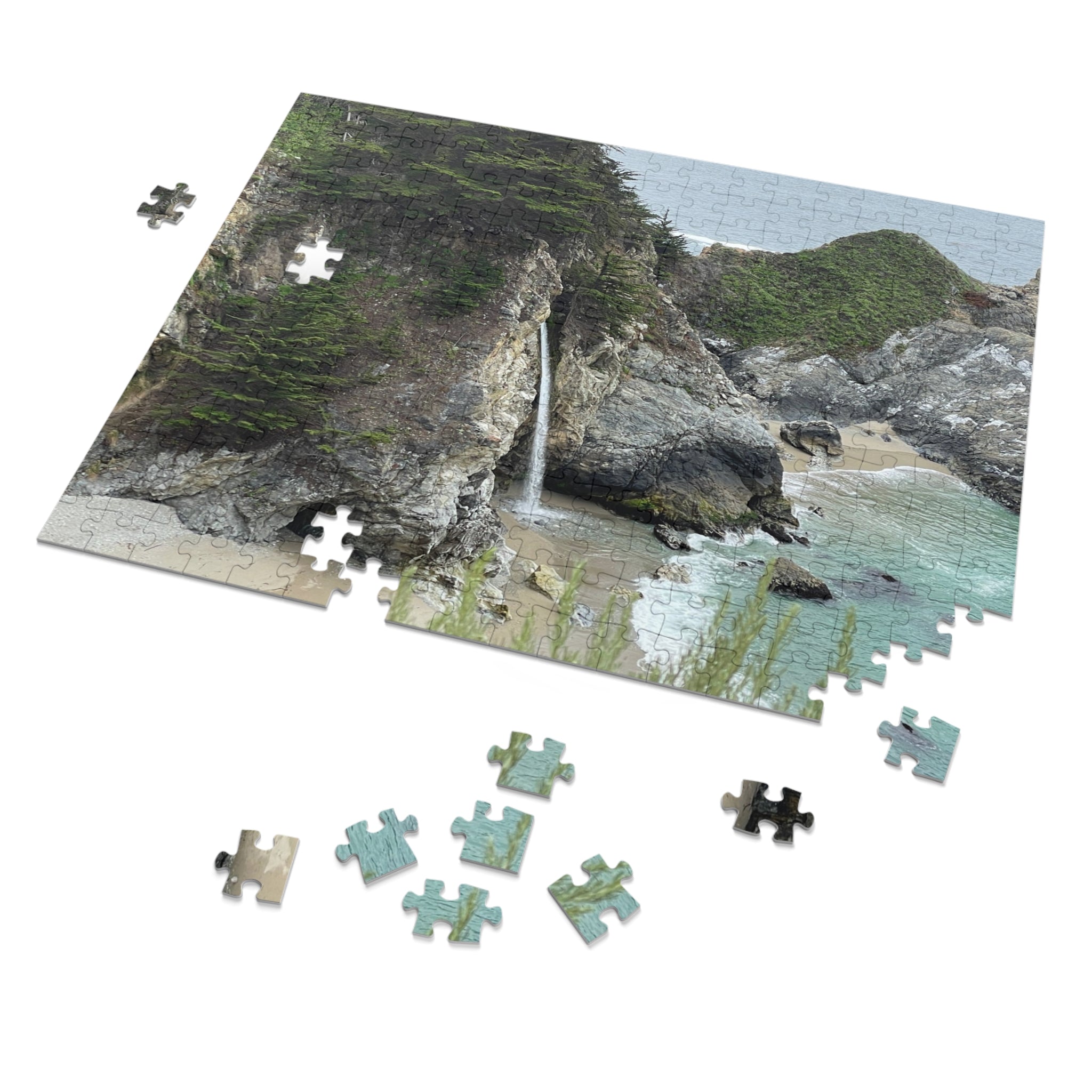 Coastal Waterfall Jigsaw Puzzle (with Tin)
