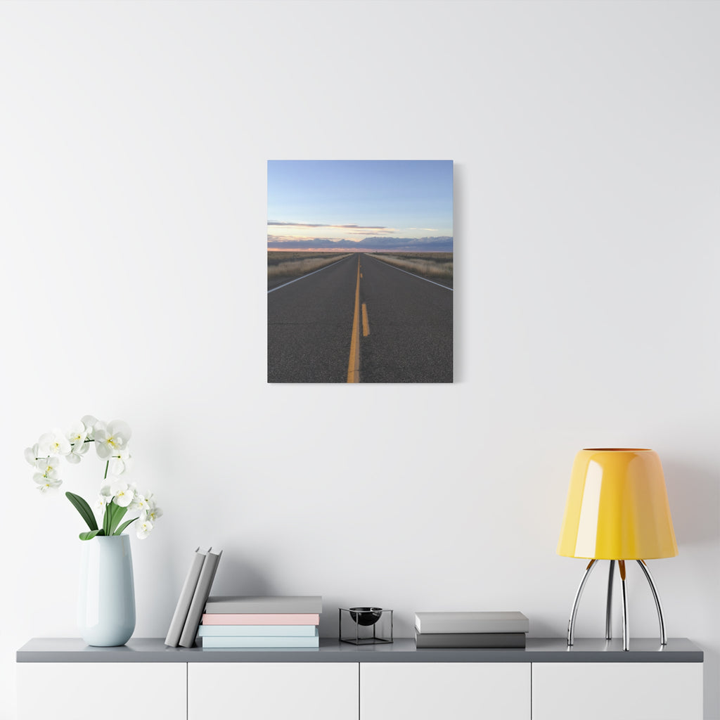 Open Road Canvas Print — Matte Stretched Wall Art (1.25")
