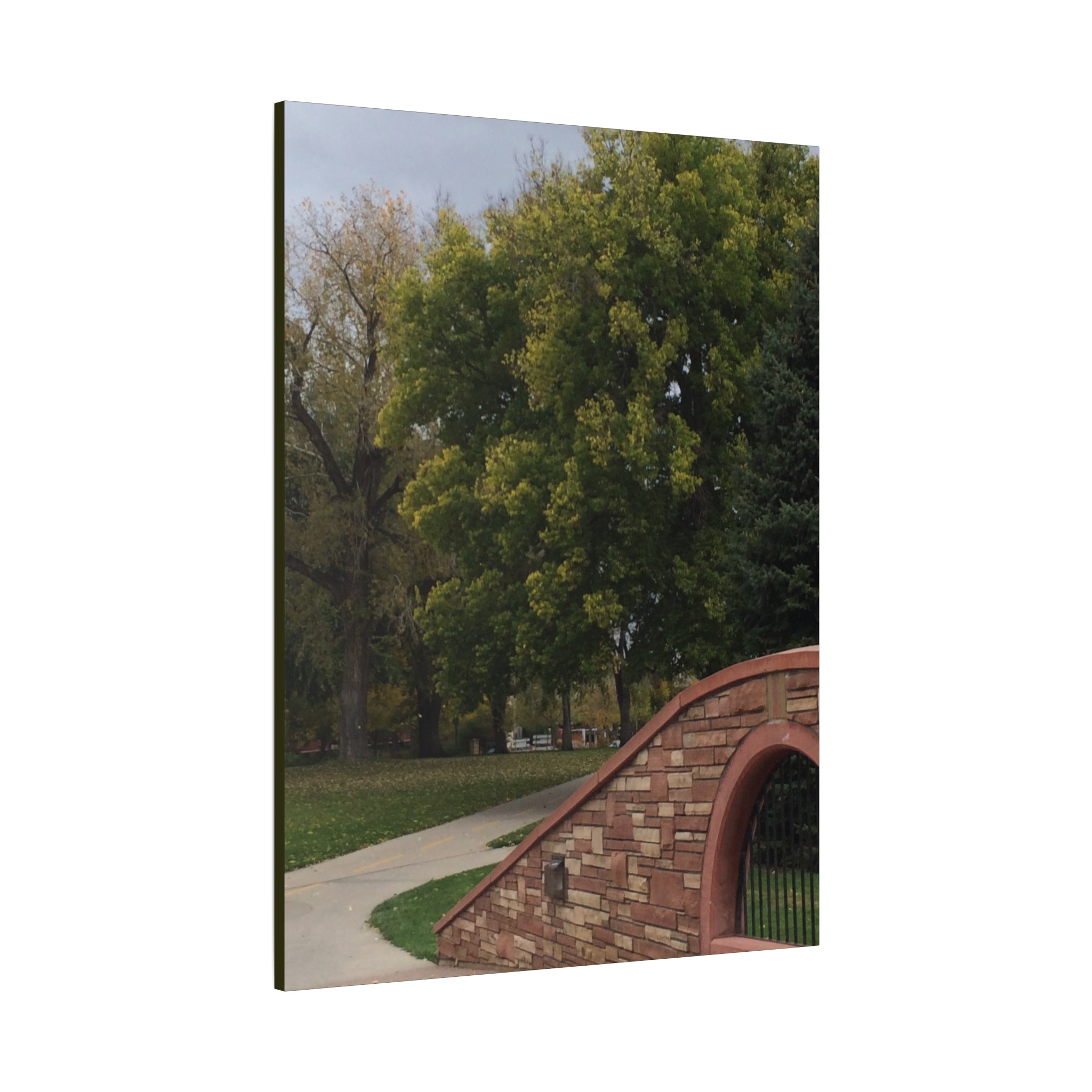 Park Pathway Matte Canvas Wall Art — Stretched 1.25"