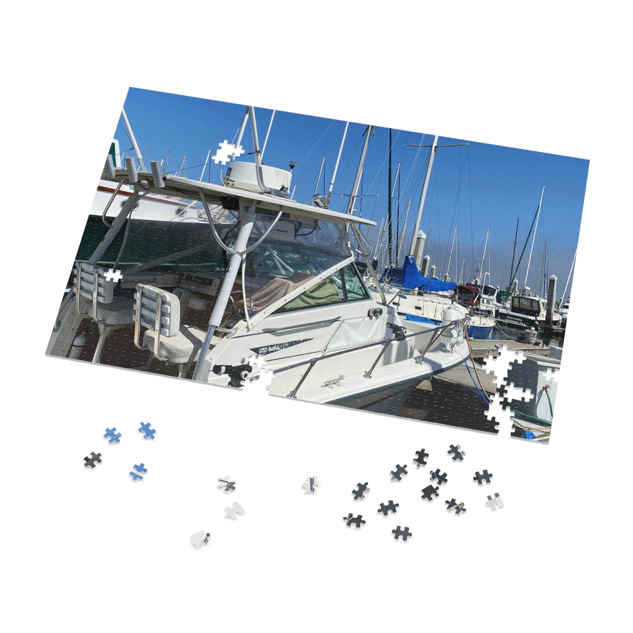Boat Marina Jigsaw Puzzle — with Tin Gift Box