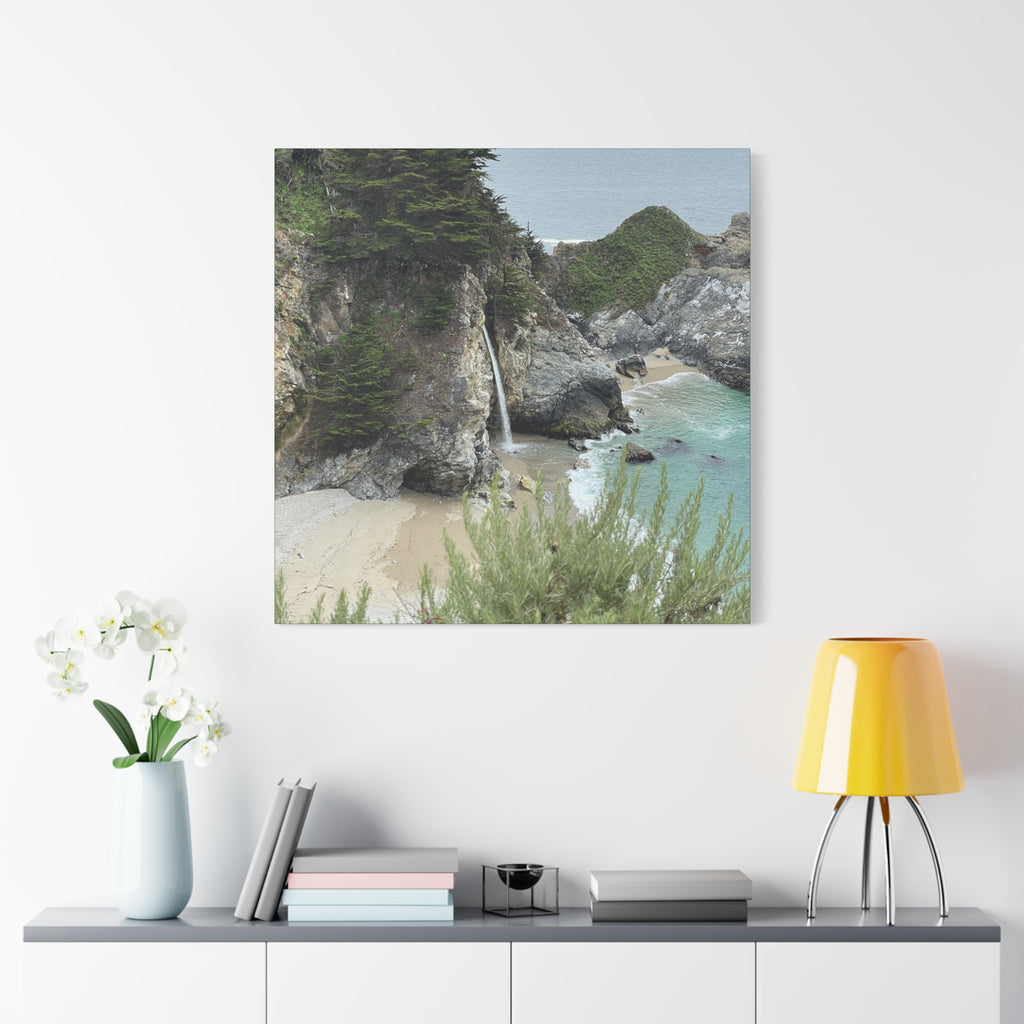 McWay Falls Coastal Canvas Print — Matte Stretched 1.25"