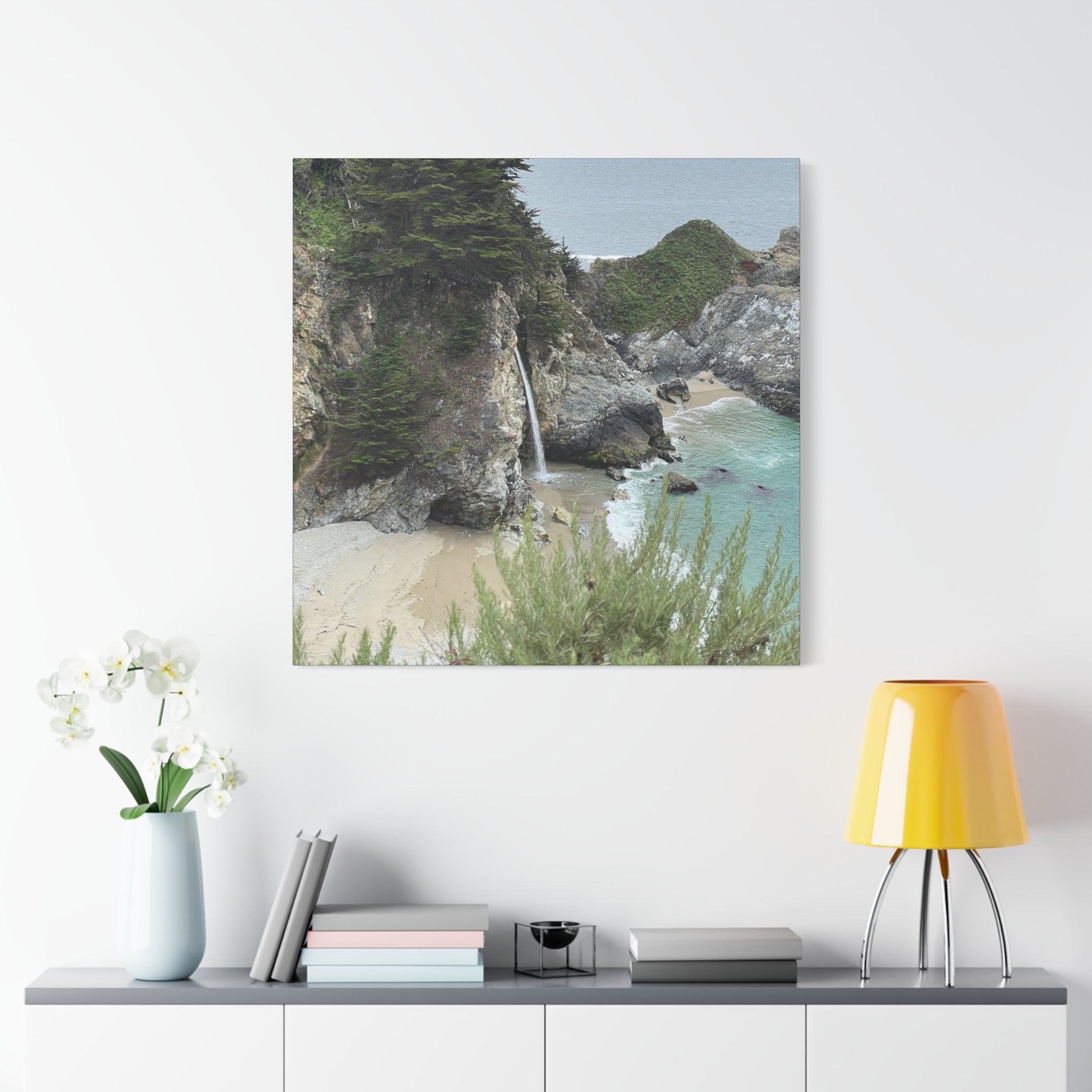 McWay Falls Coastal Canvas Print — Matte Stretched 1.25"