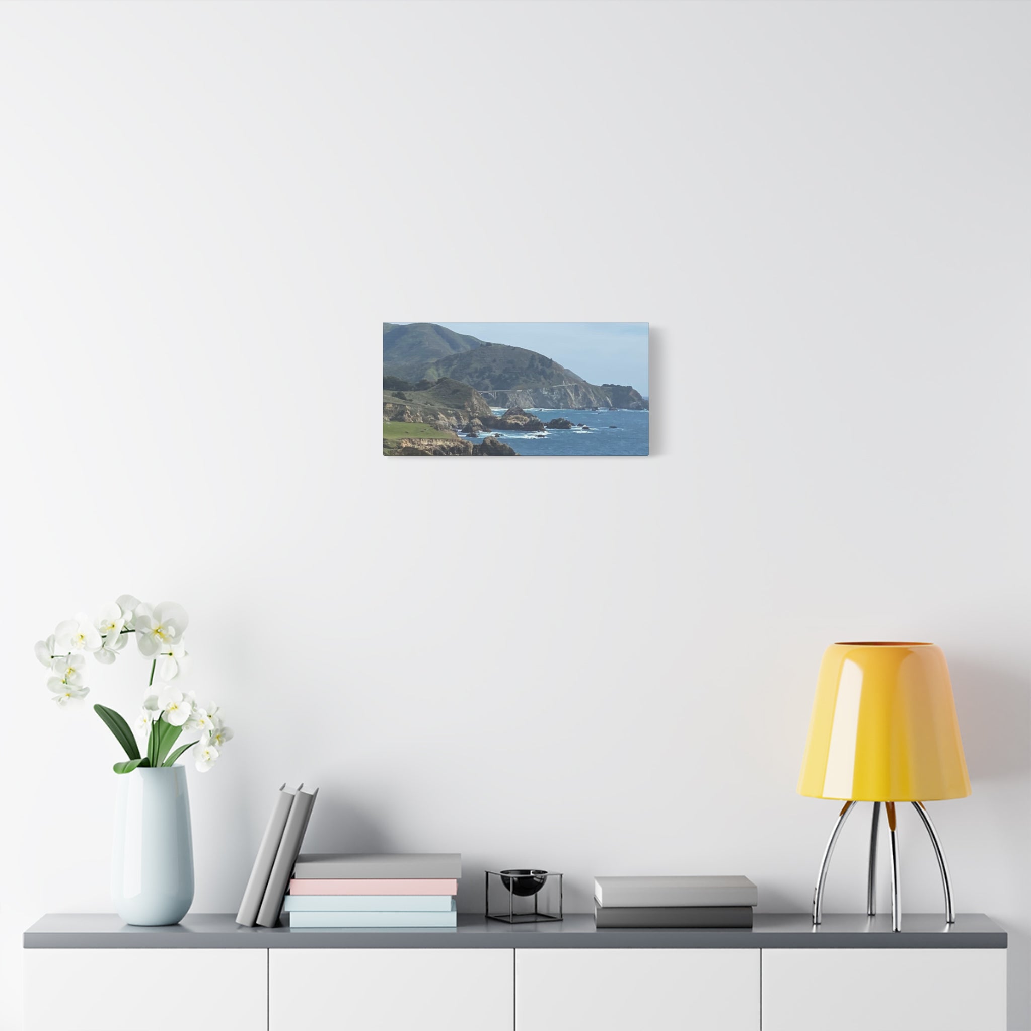 Coastal Cliff Canvas Print — Pacific Ocean Seascape Wall Art