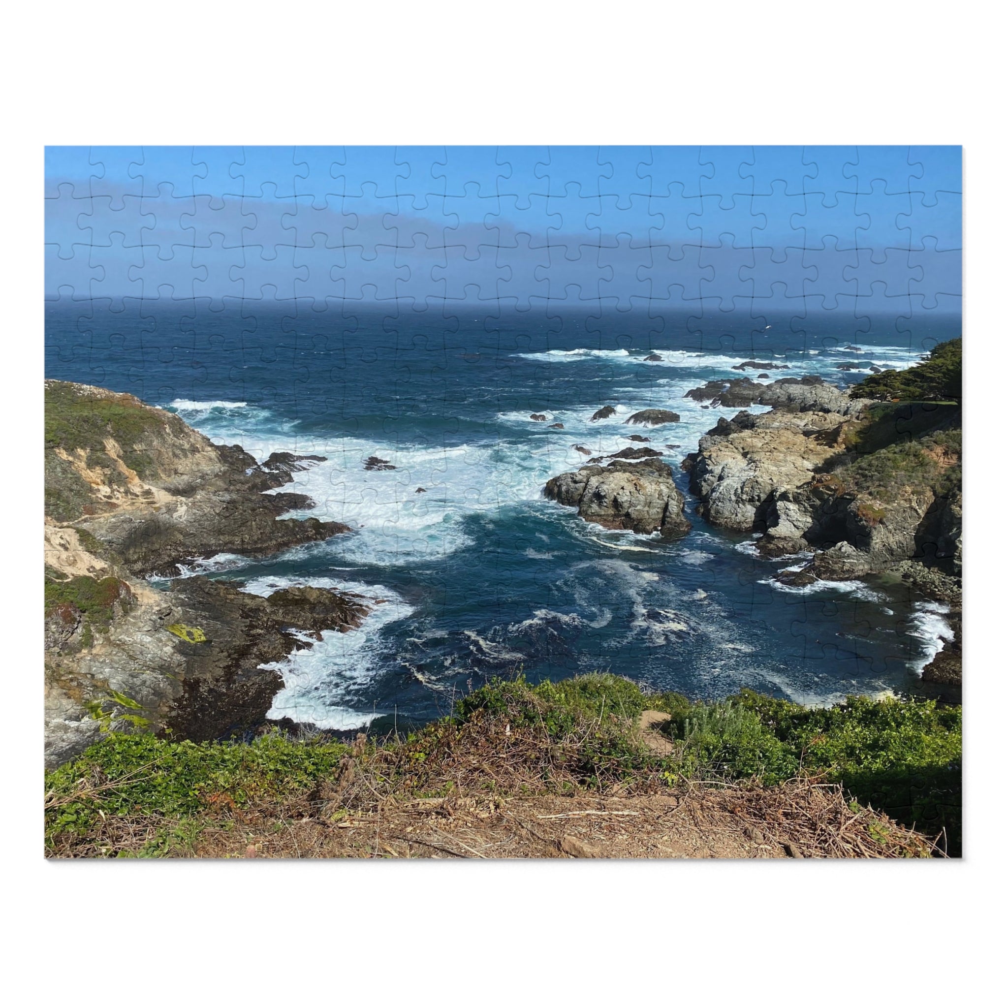 Coastal Cliffs Jigsaw Puzzle (with Tin) - Scenic Ocean Puzzle
