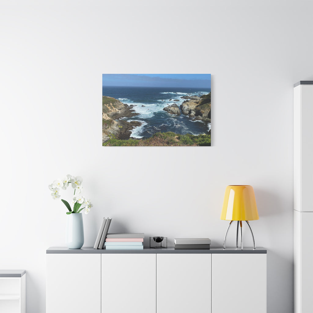 Coastal Cliffs Ocean Canvas Print — Matte Stretched Wall Art
