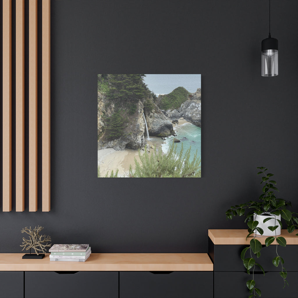 McWay Falls Coastal Canvas Print — Matte Stretched 1.25"