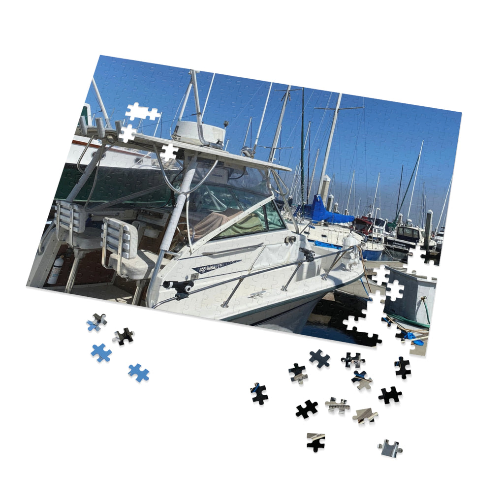 Boat Marina Jigsaw Puzzle — with Tin Gift Box