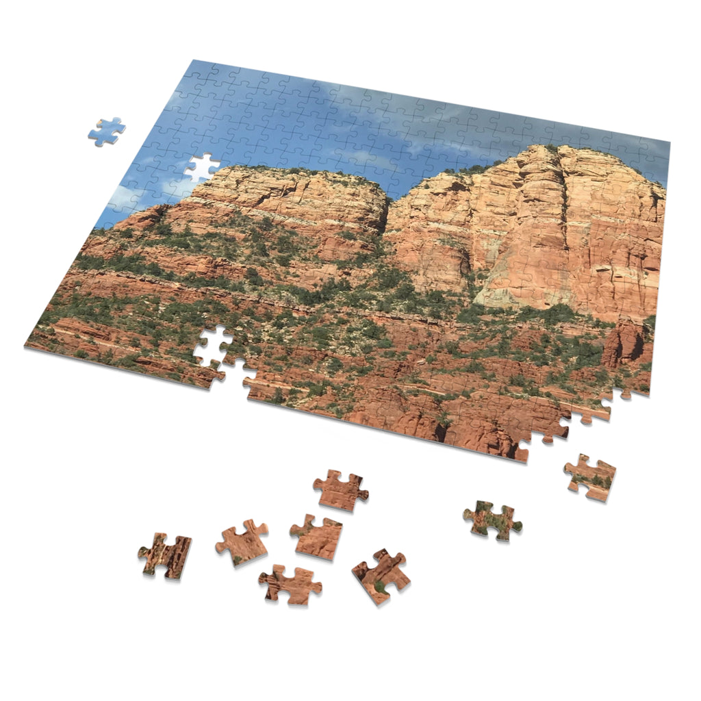 Red Rock Canyon Landscape Jigsaw Puzzle with Tin – Scenic Puzzle Gift