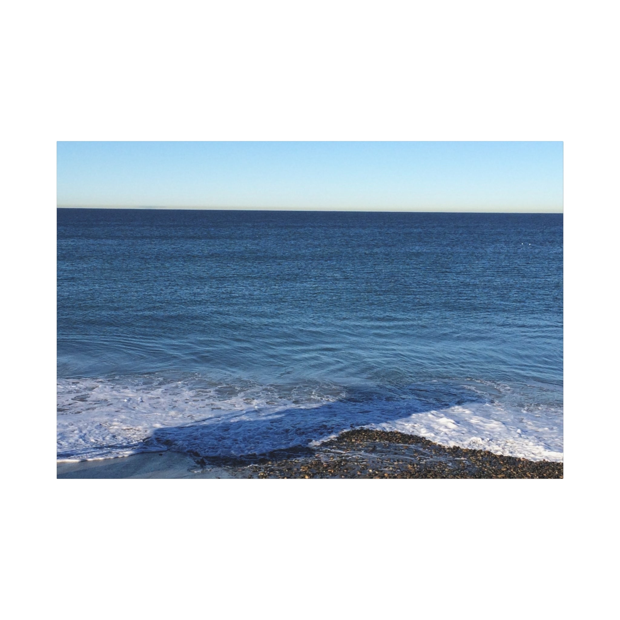 Ocean Horizon Matte Canvas Print — Serene Seascape Wall Art