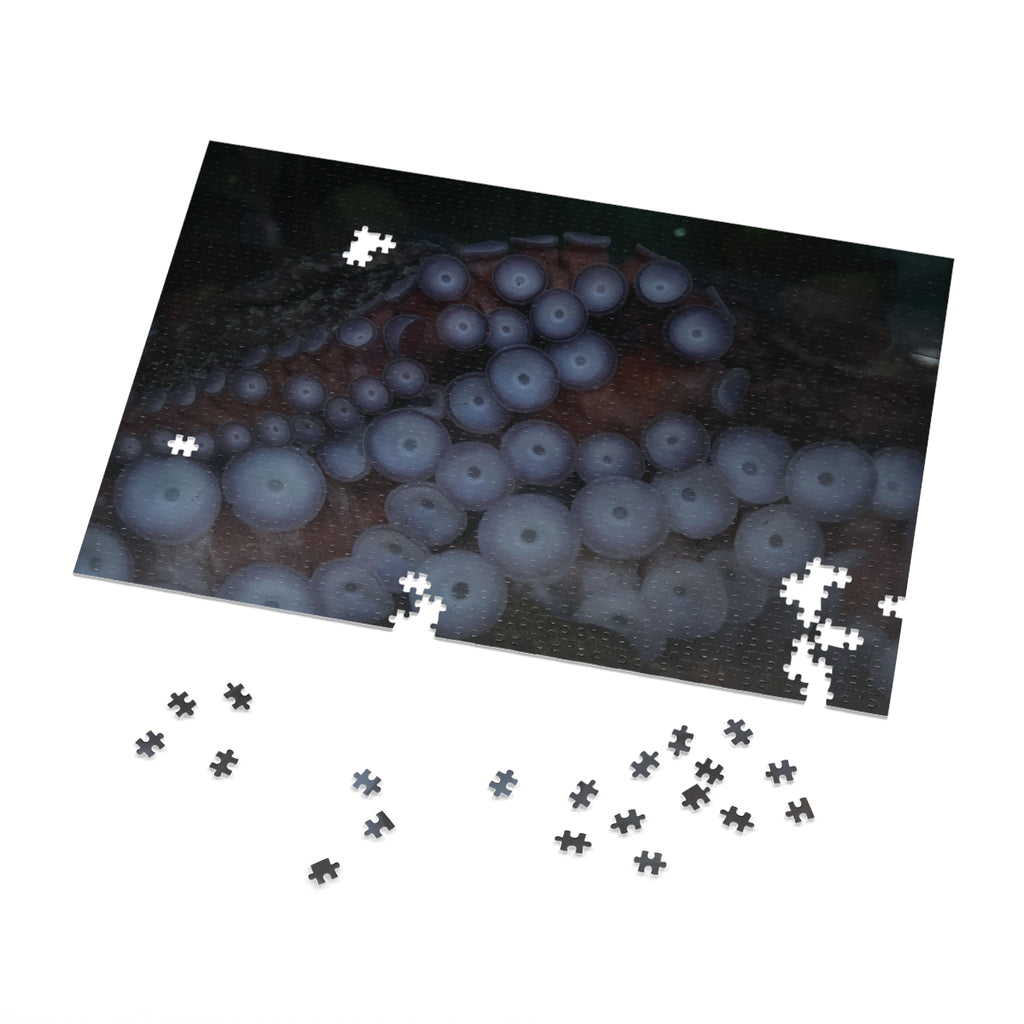 Octopus Suckers Jigsaw Puzzle with Tin — Marine Life Ocean Decor Gift