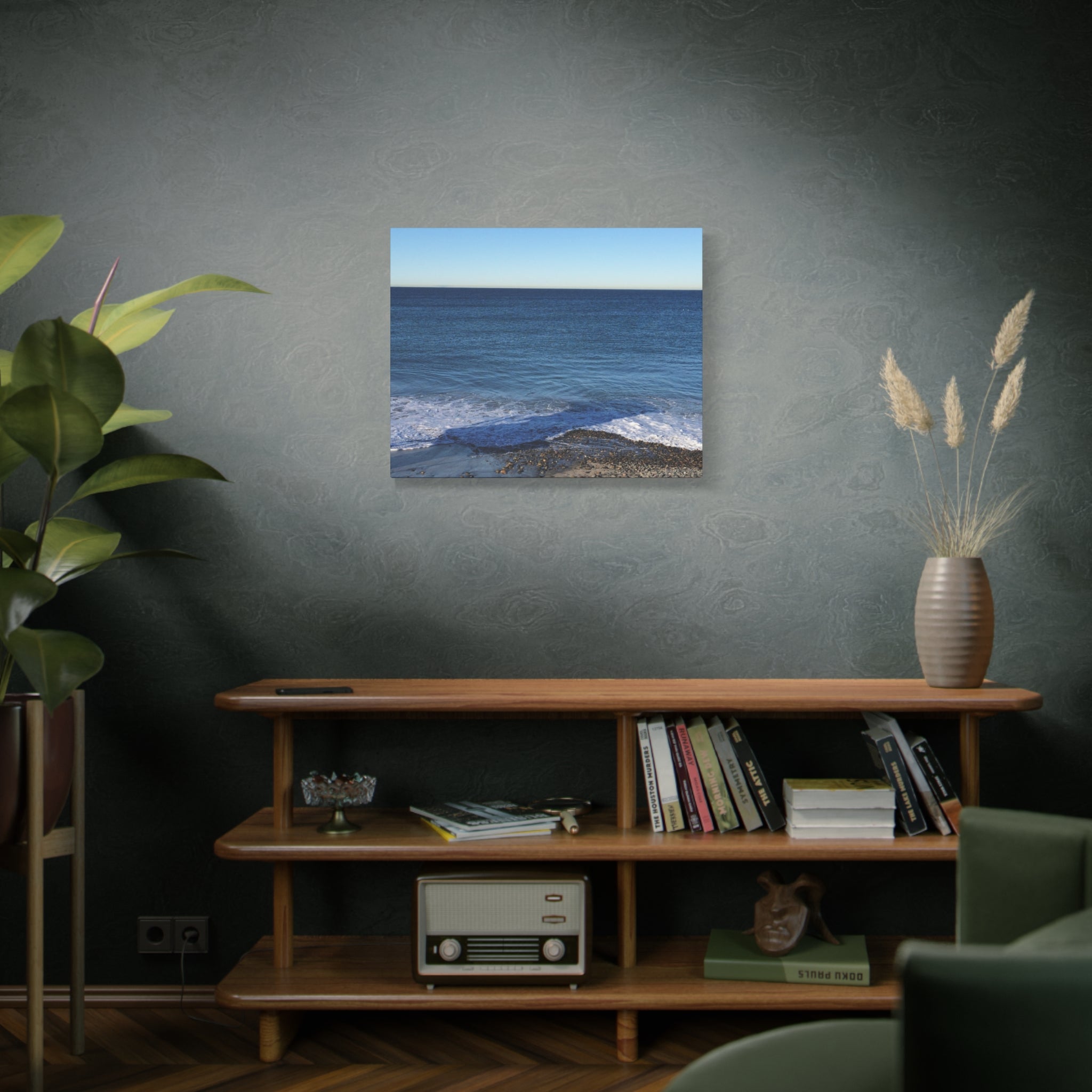 Ocean Horizon Matte Canvas Print — Serene Seascape Wall Art