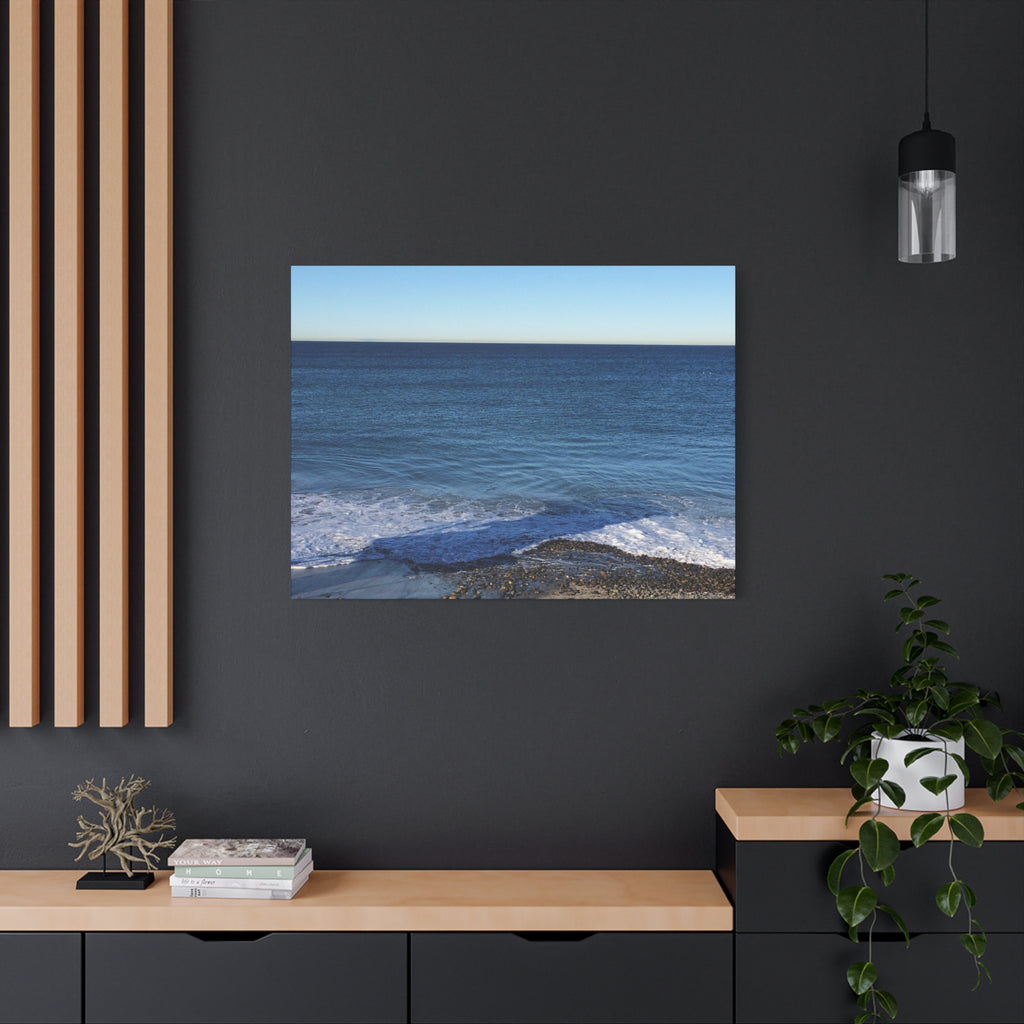 Ocean Horizon Matte Canvas Print — Serene Seascape Wall Art