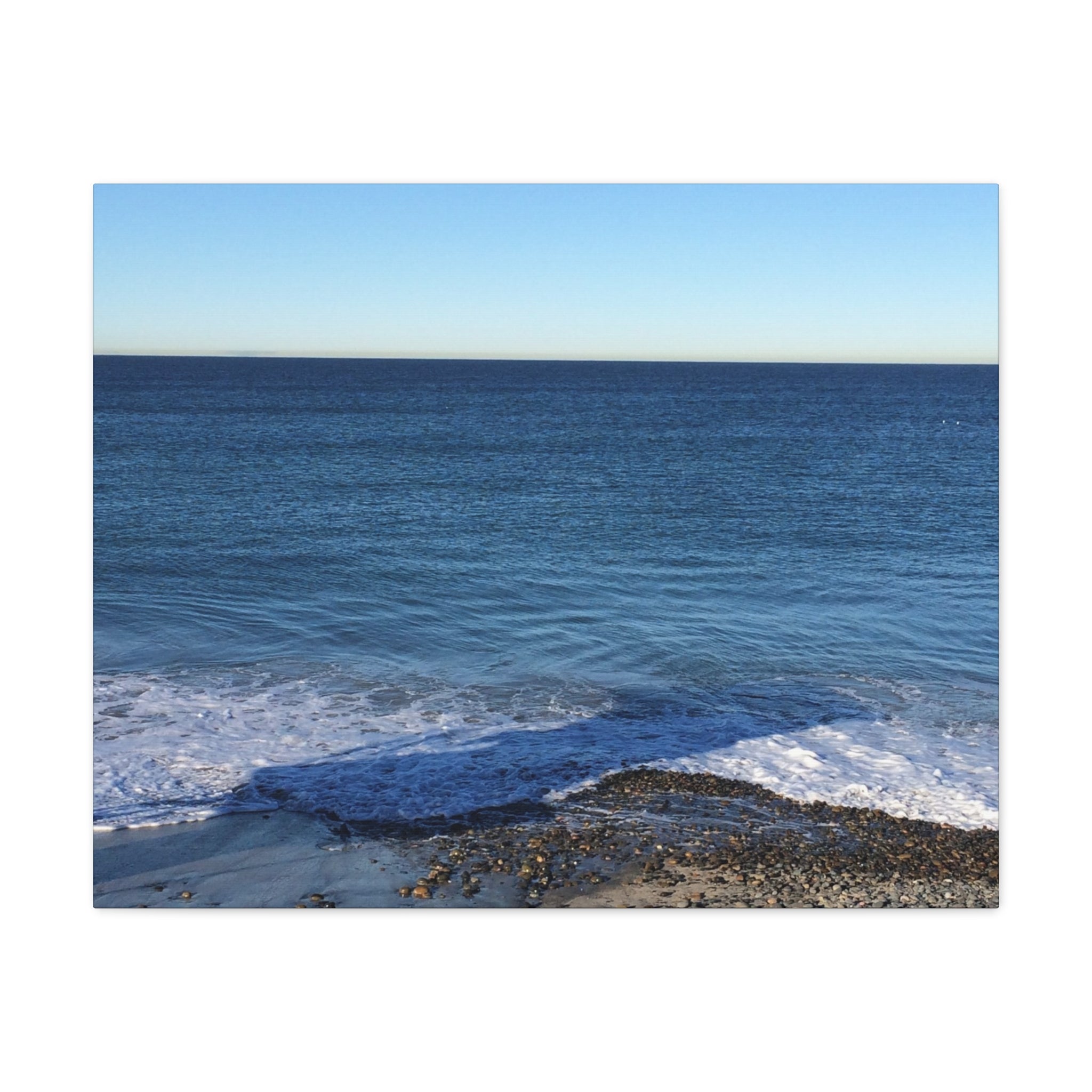 Ocean Horizon Matte Canvas Print — Serene Seascape Wall Art