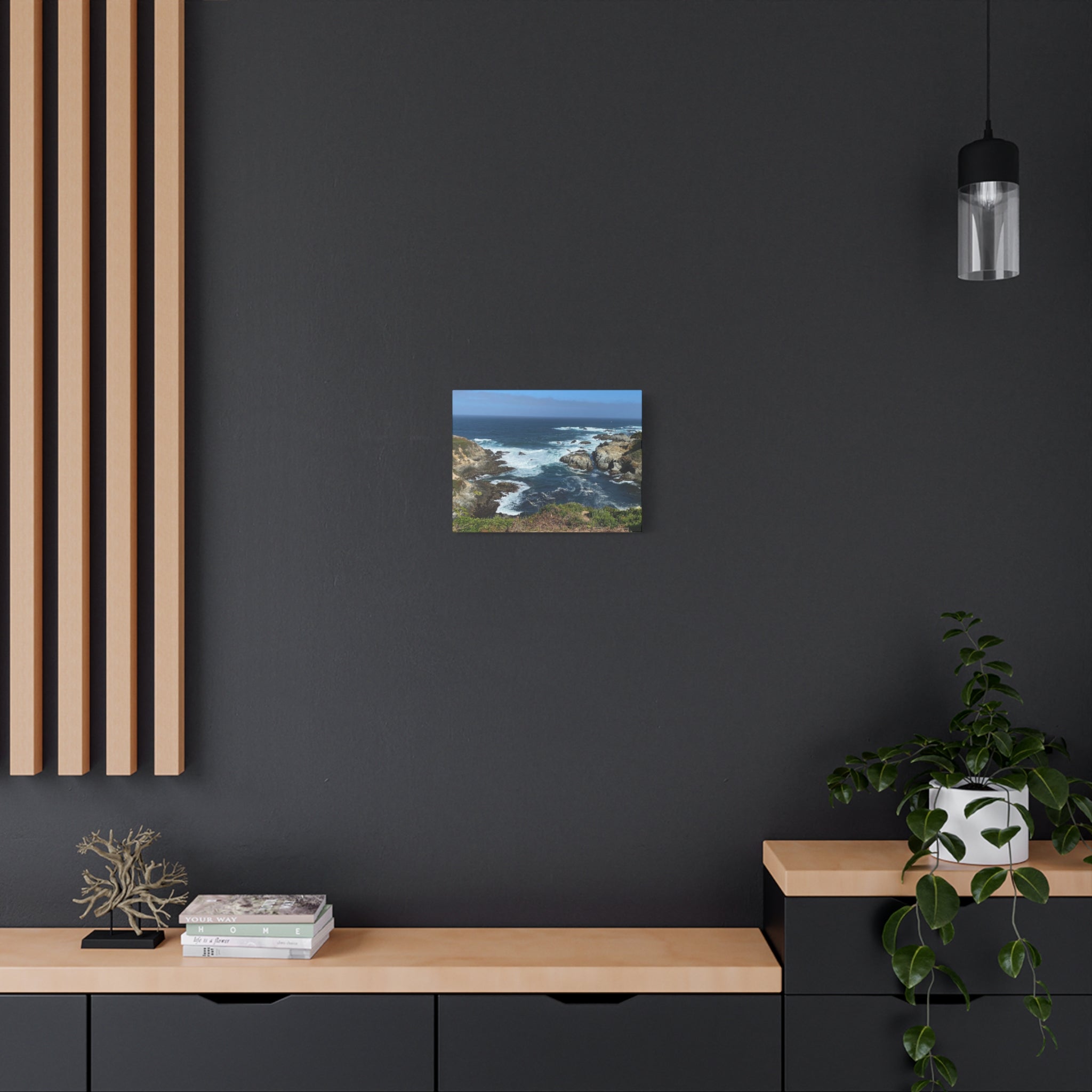 Coastal Cliffs Ocean Canvas Print — Matte Stretched Wall Art