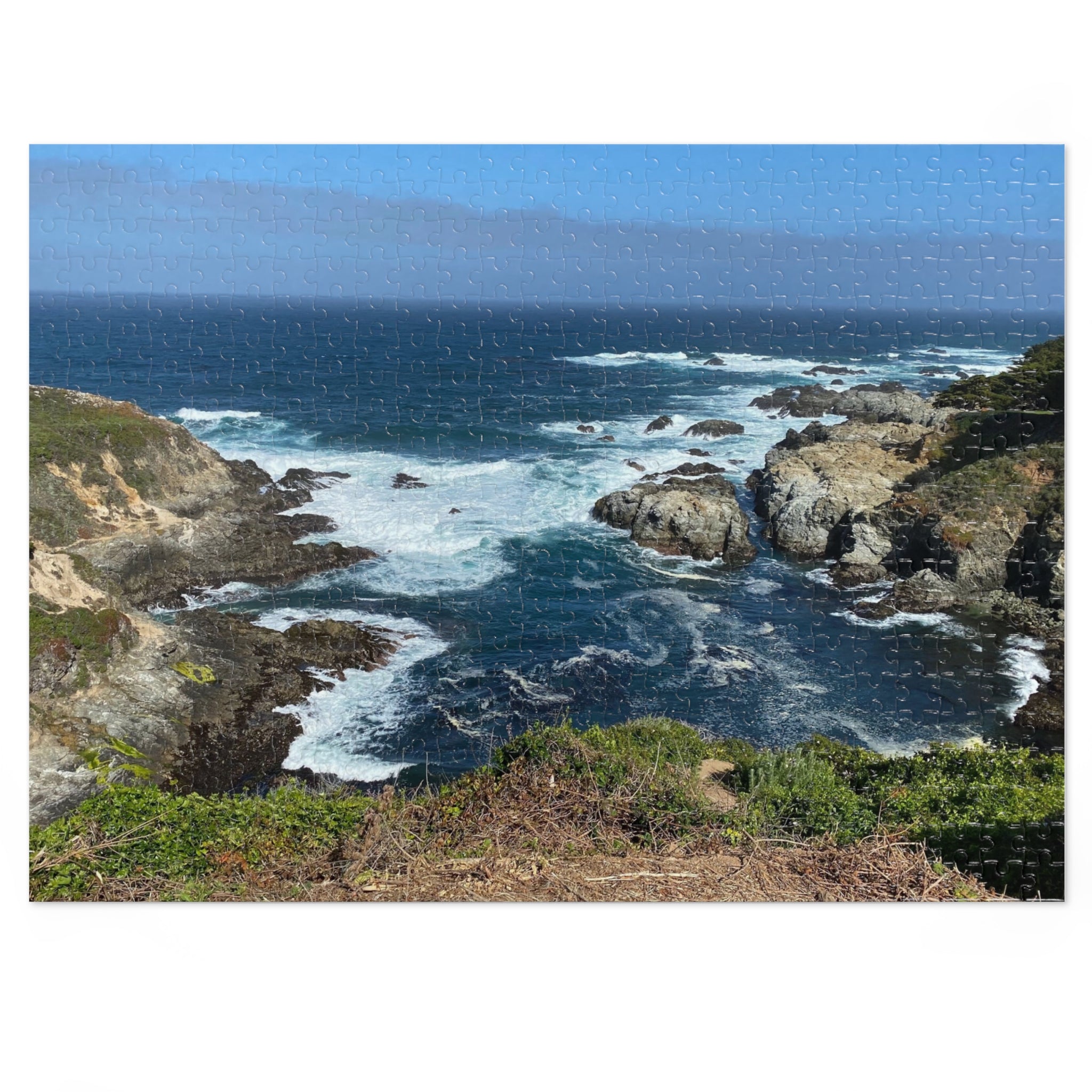 Coastal Cliffs Jigsaw Puzzle (with Tin) - Scenic Ocean Puzzle