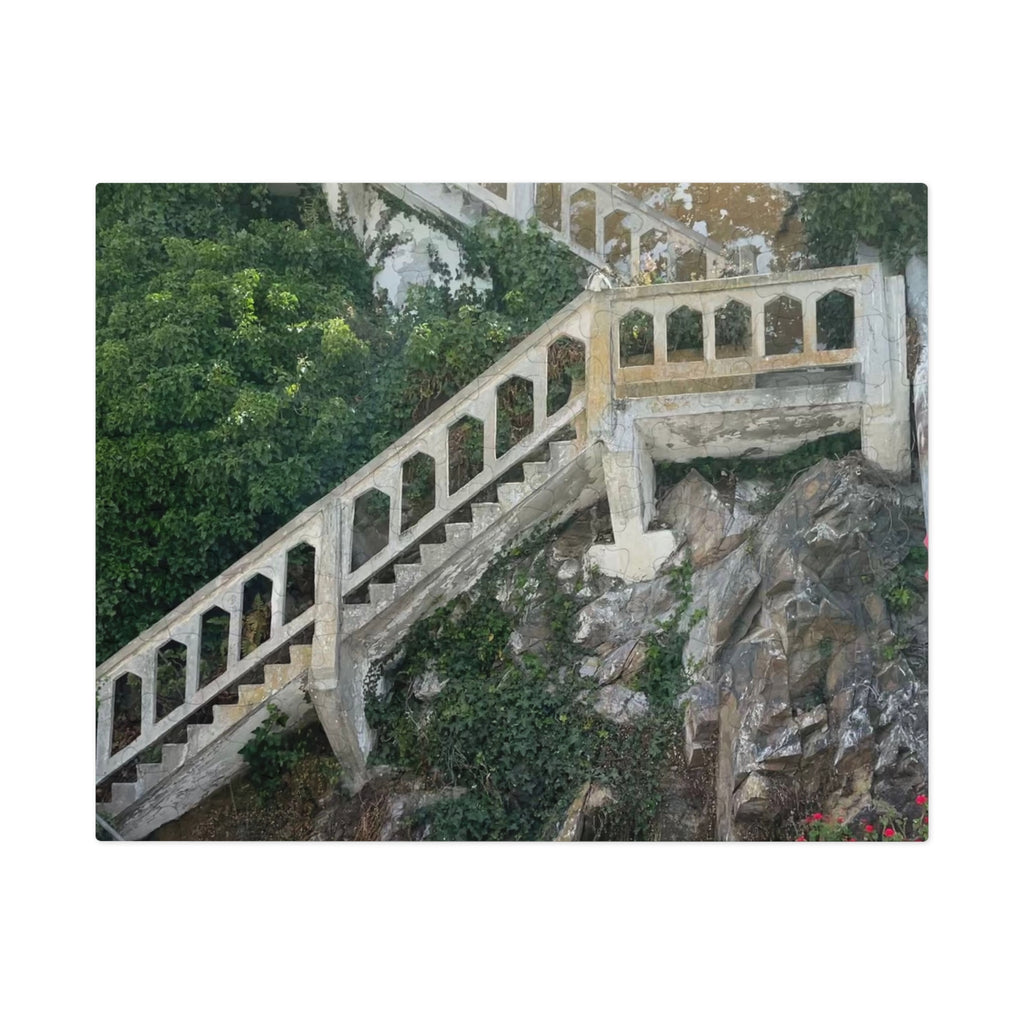 Scenic Stairway Jigsaw Puzzle with Tin — Travel Landscape Puzzle