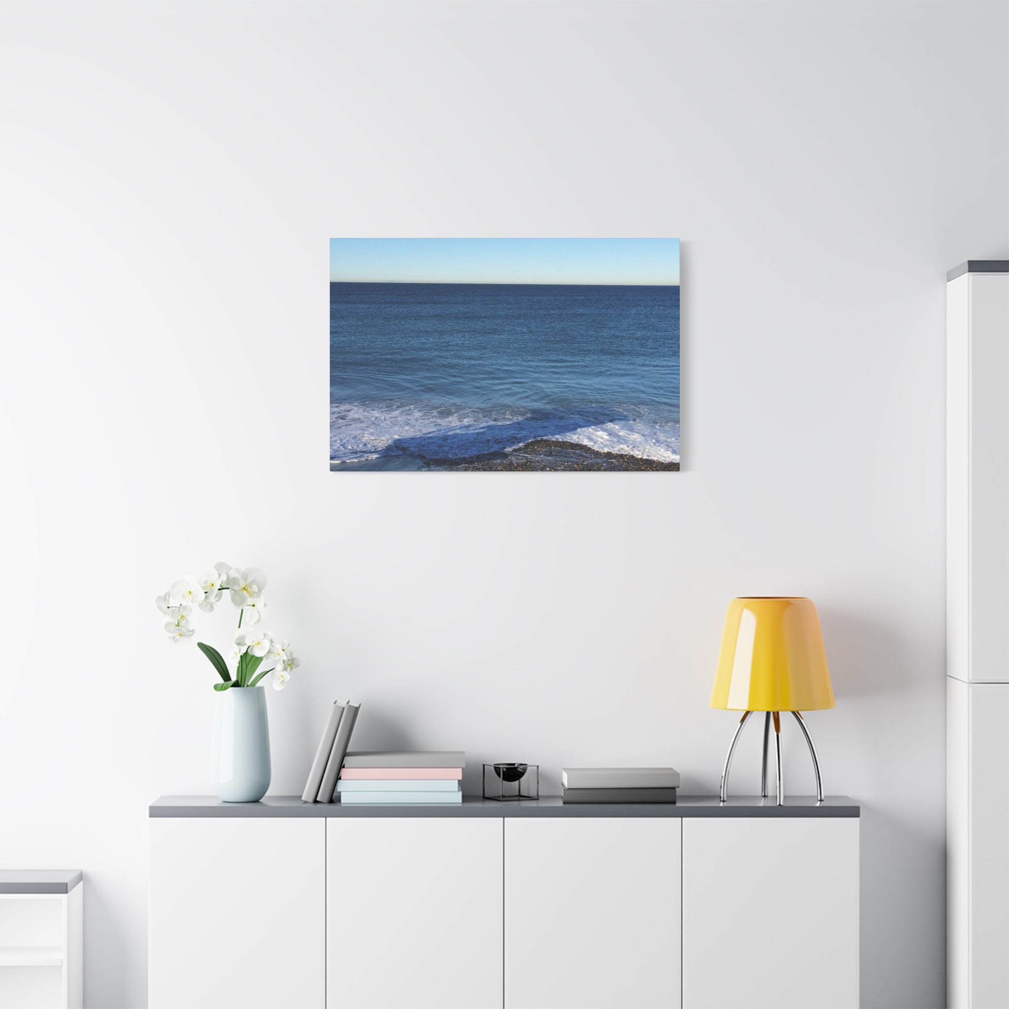 Ocean Horizon Matte Canvas Print — Serene Seascape Wall Art