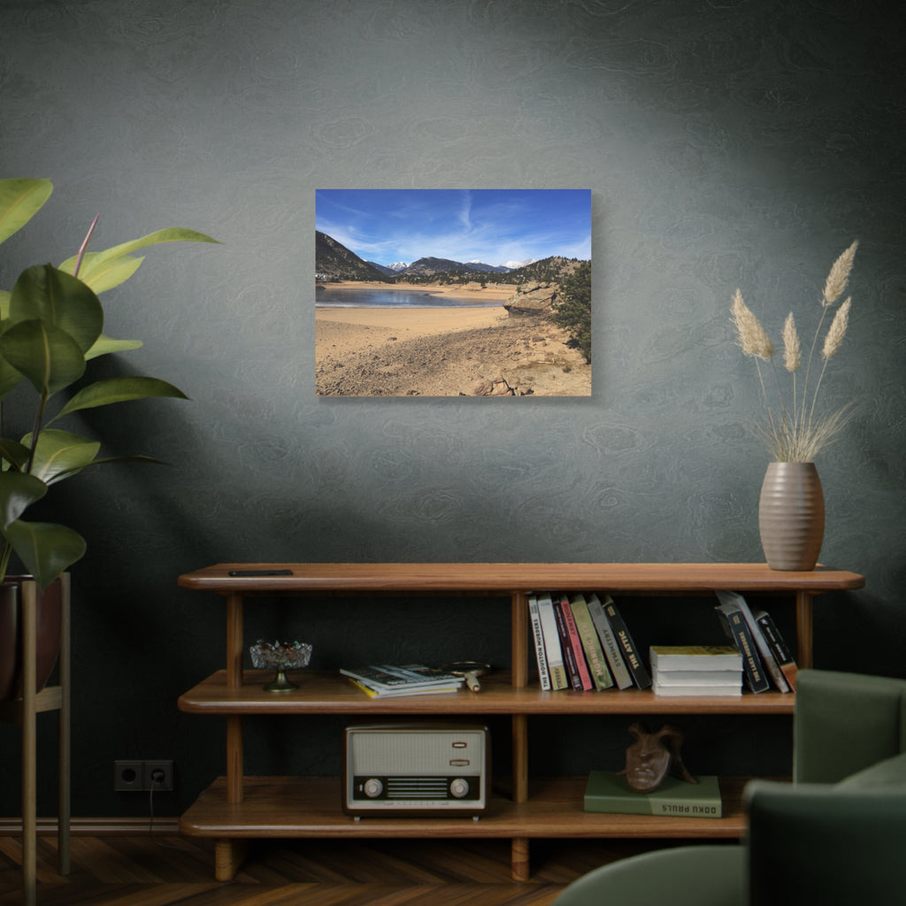 Mountain Lake Landscape Canvas Print — Matte Stretched Wall Art