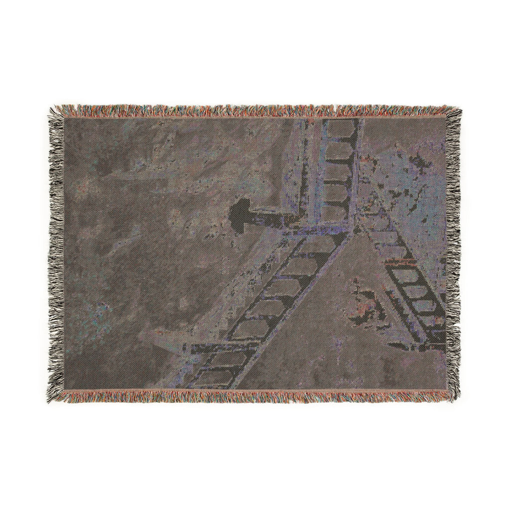 Woven Blanket — Scenic Stone Staircase Tapestry Throw