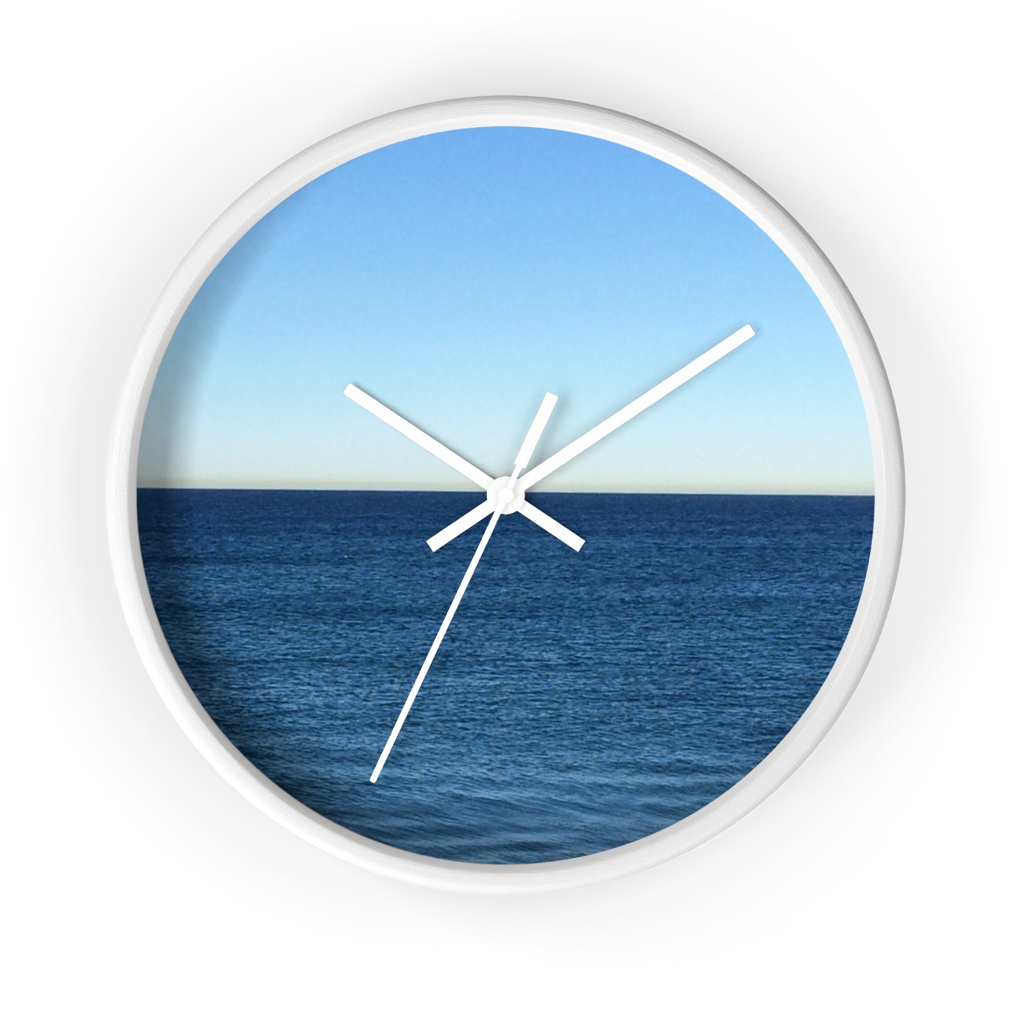 Ocean Horizon Wall Clock – Coastal Sea View Decorative Clock