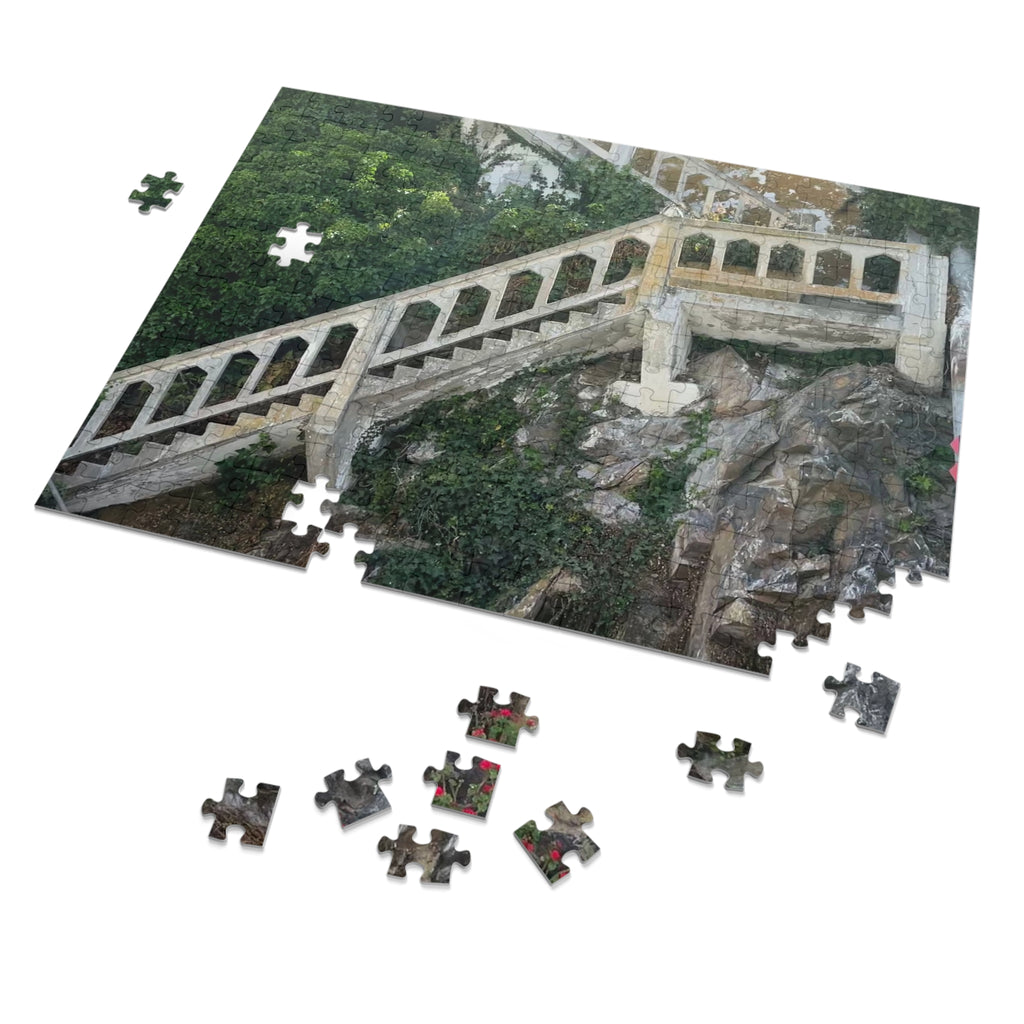 Scenic Stairway Jigsaw Puzzle with Tin — Travel Landscape Puzzle