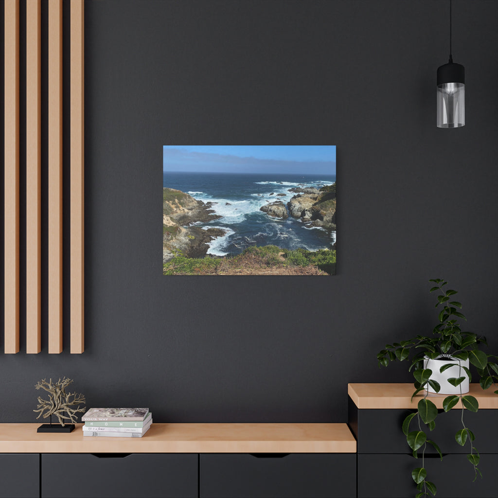 Coastal Cliffs Ocean Canvas Print — Matte Stretched Wall Art