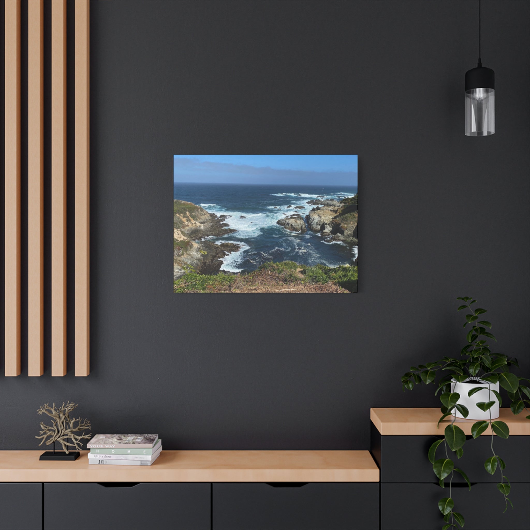 Coastal Cliffs Ocean Canvas Print — Matte Stretched Wall Art