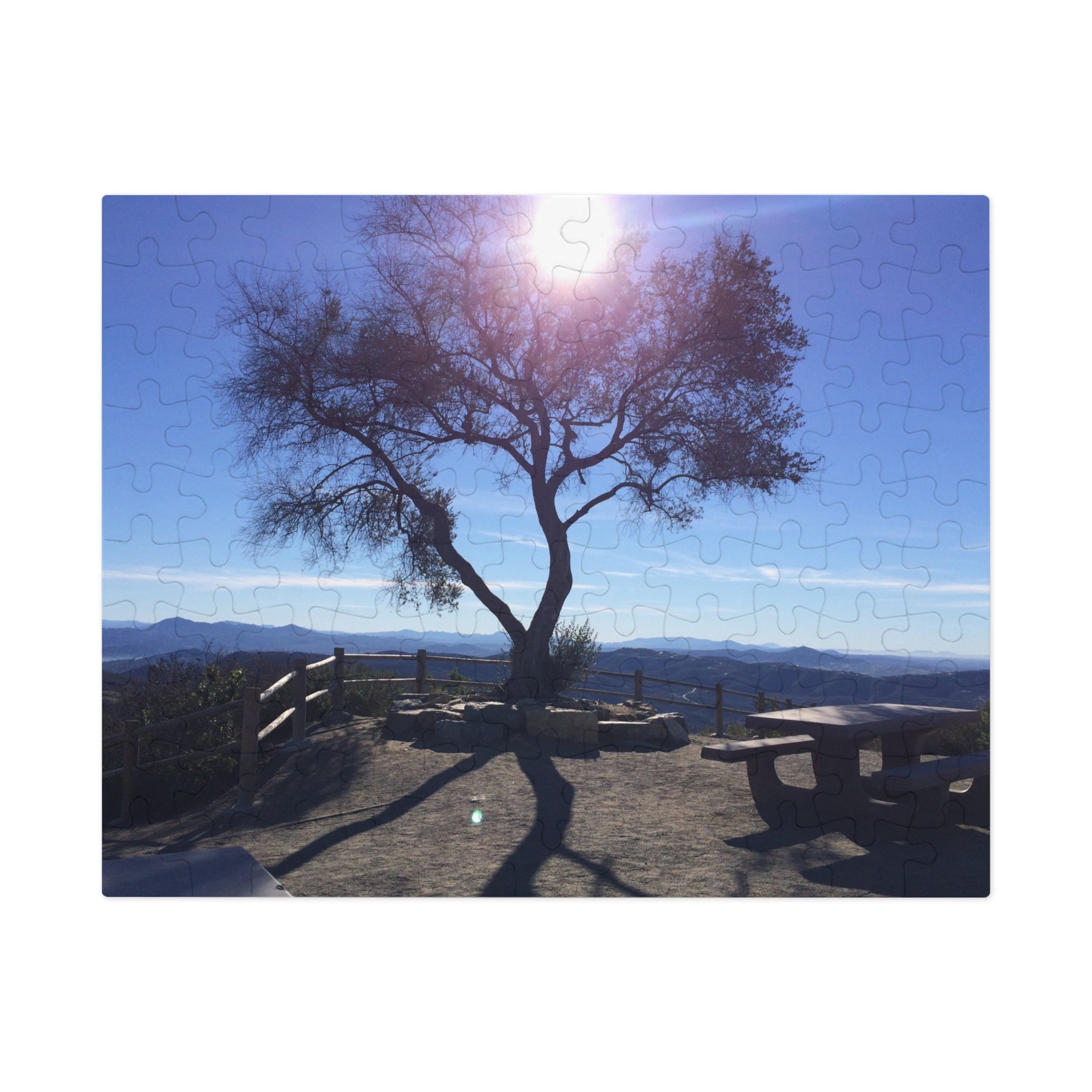 Scenic Mountaintop Jigsaw Puzzle (with Tin) — Landscape Puzzle Gift
