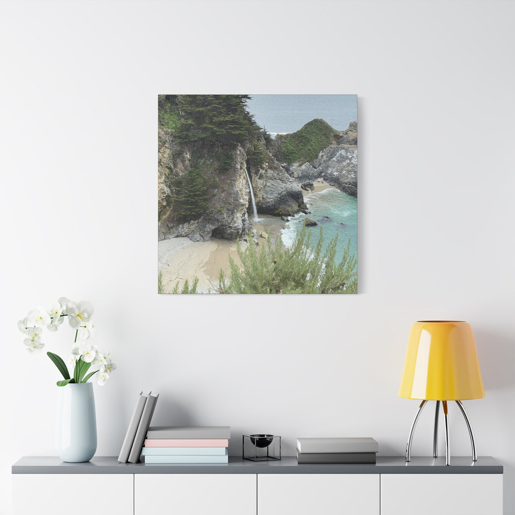 McWay Falls Coastal Canvas Print — Matte Stretched 1.25"