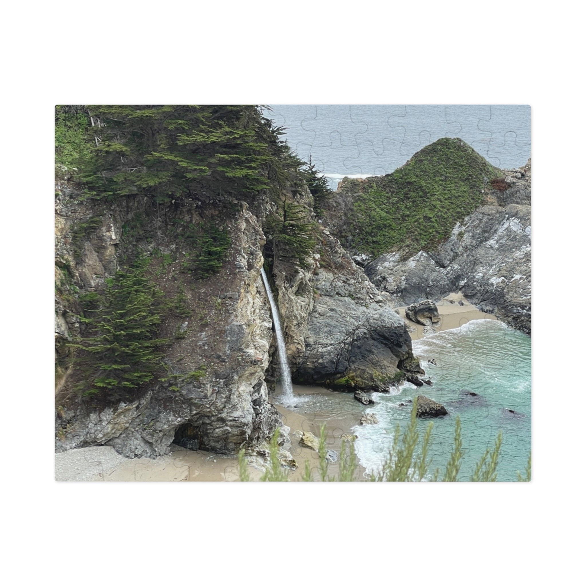 Coastal Waterfall Jigsaw Puzzle (with Tin)