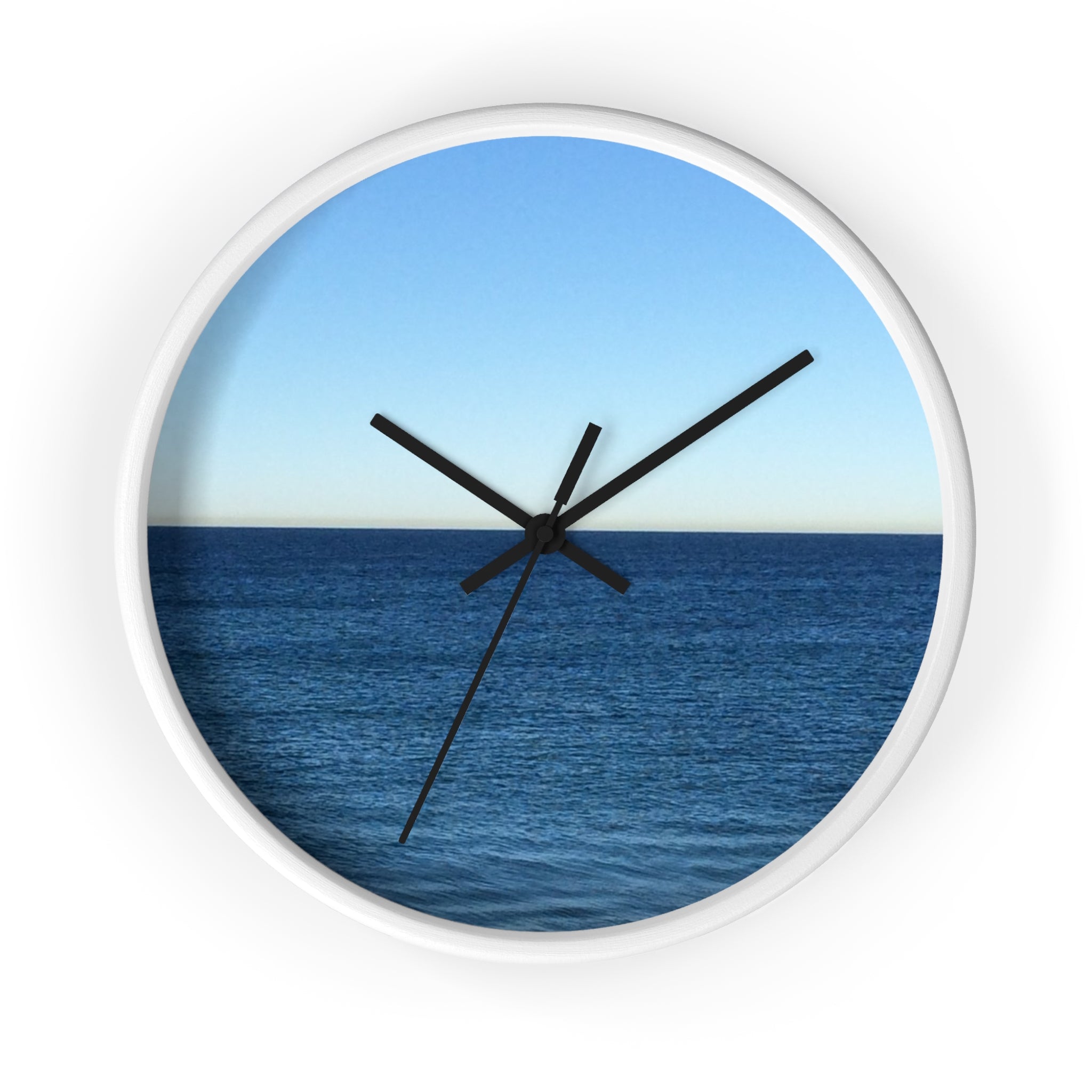 Ocean Horizon Wall Clock – Coastal Sea View Decorative Clock