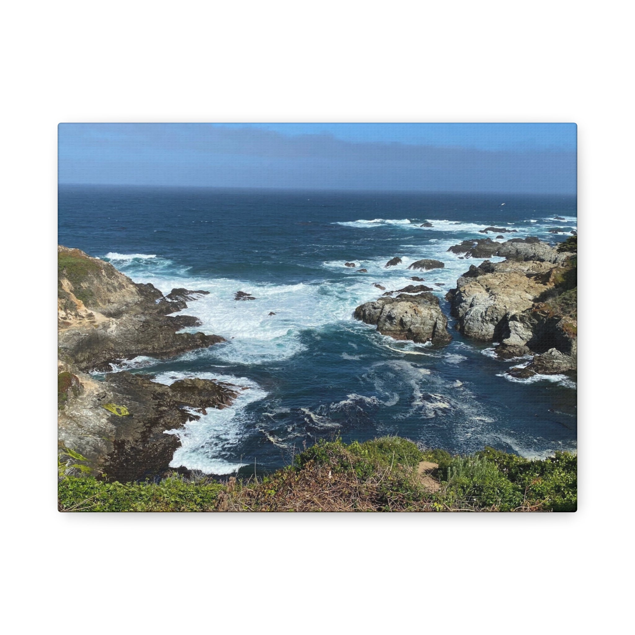 Coastal Cliffs Ocean Canvas Print — Matte Stretched Wall Art