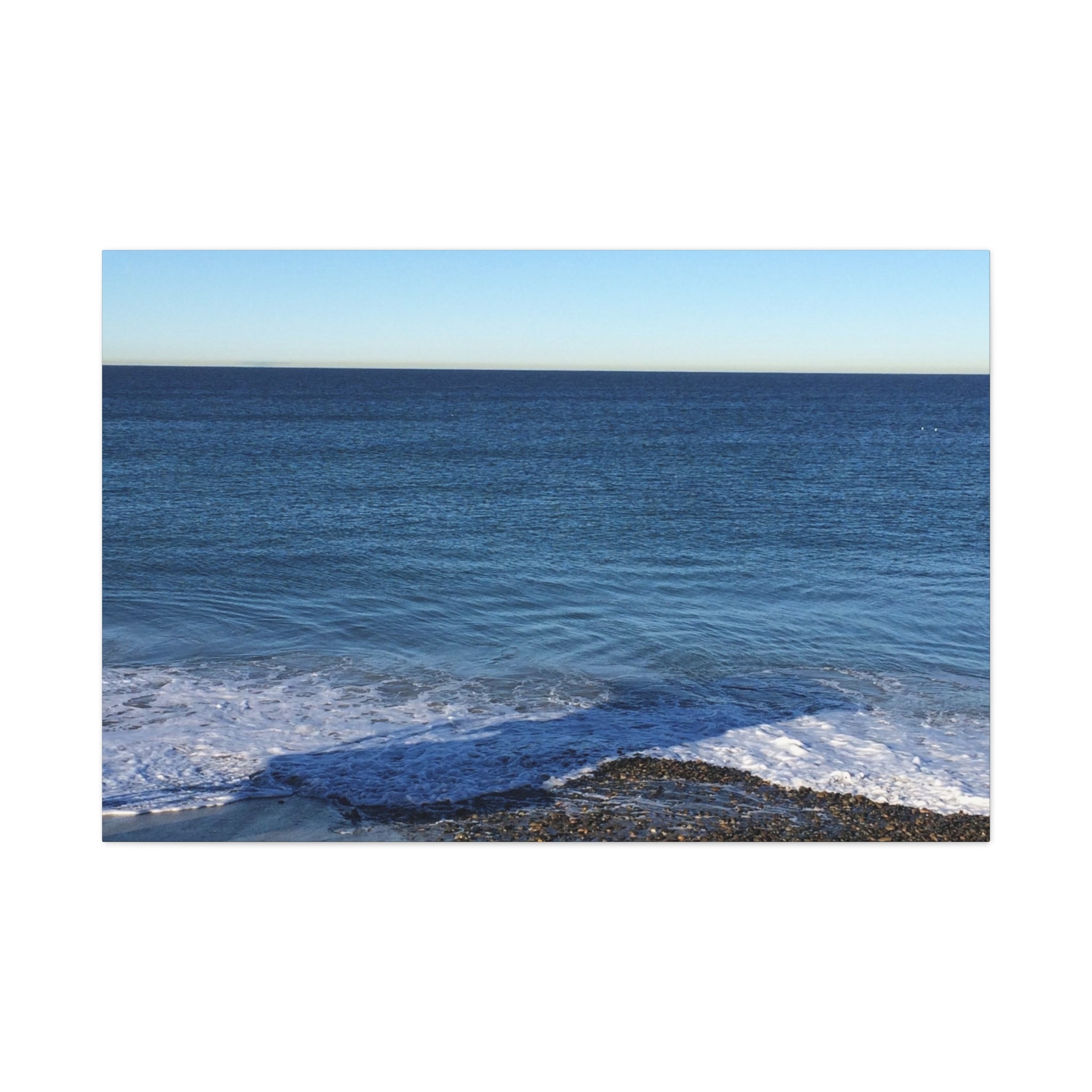 Ocean Horizon Matte Canvas Print — Serene Seascape Wall Art