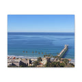 Coastal Pier Canvas Print — Matte Stretched Ocean Wall Art