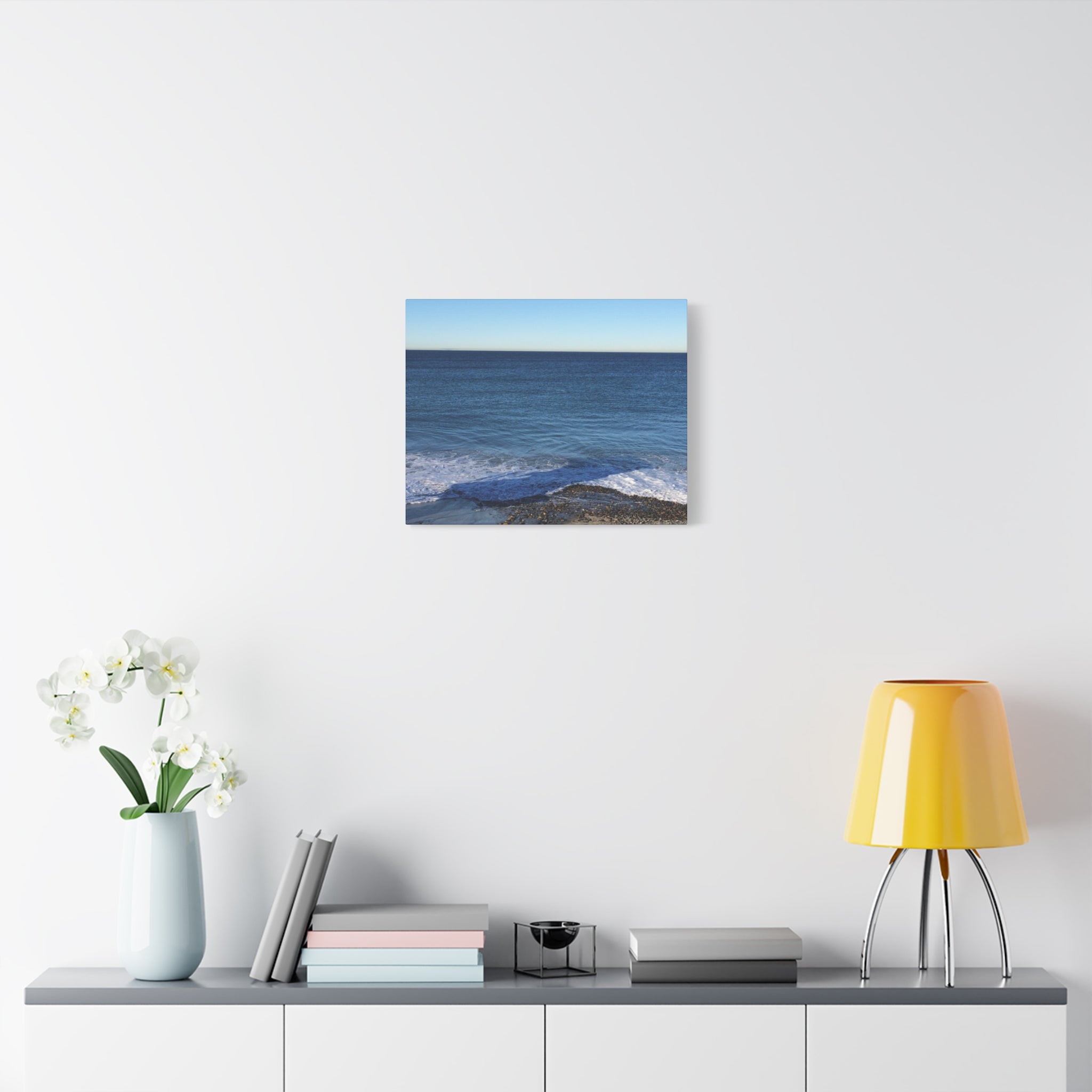 Ocean Horizon Matte Canvas Print — Serene Seascape Wall Art