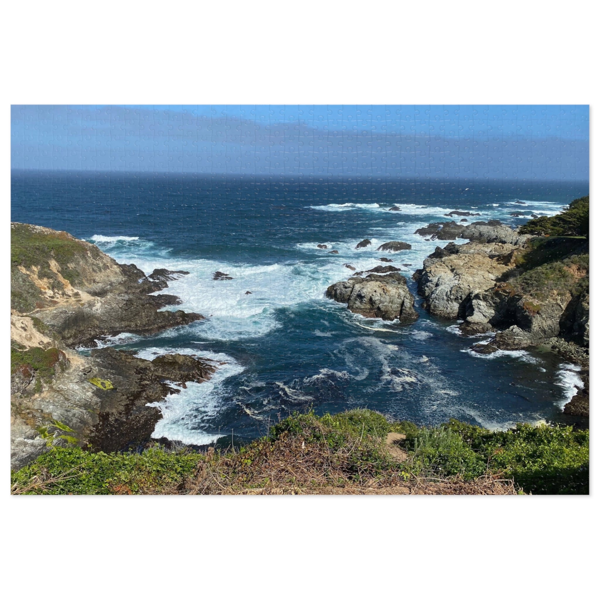 Coastal Cliffs Jigsaw Puzzle (with Tin) - Scenic Ocean Puzzle