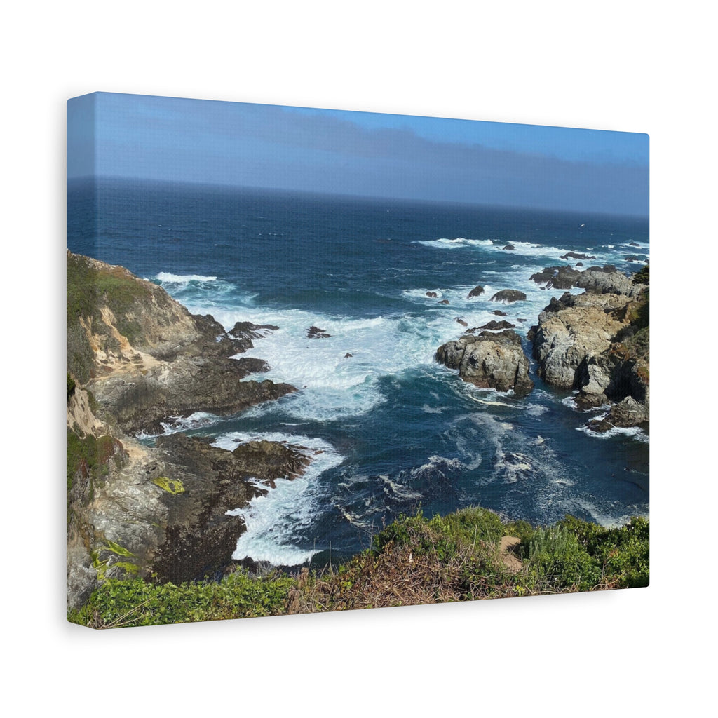 Coastal Cliffs Ocean Canvas Print — Matte Stretched Wall Art