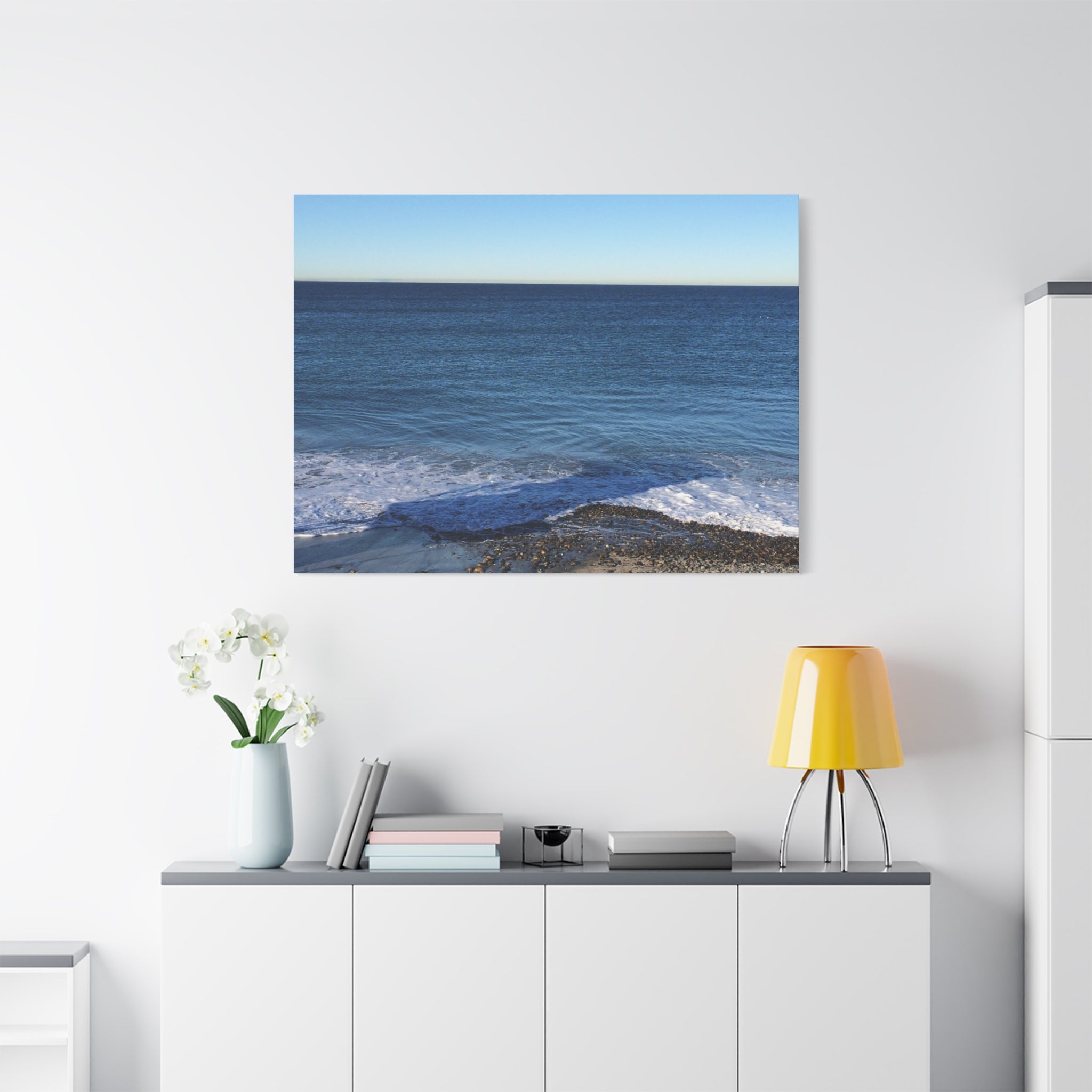 Ocean Horizon Matte Canvas Print — Serene Seascape Wall Art