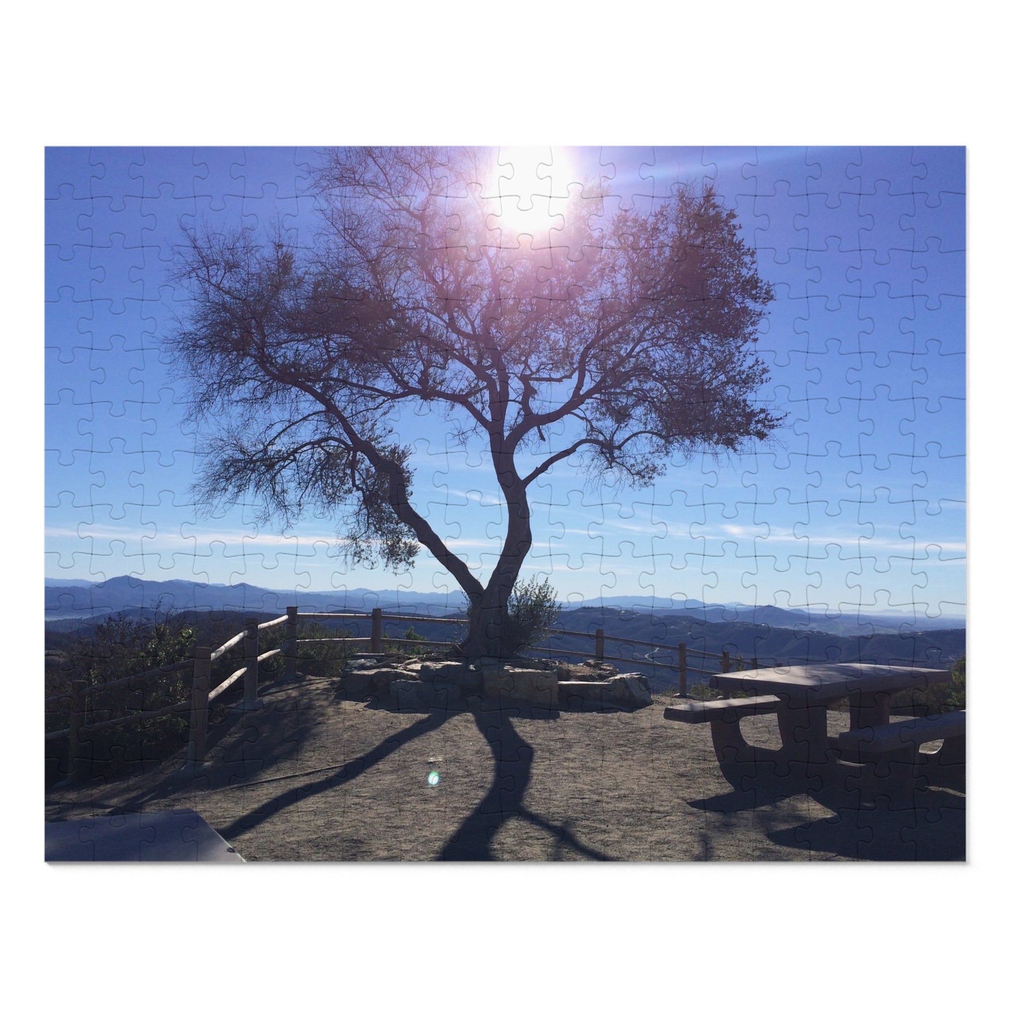 Scenic Mountaintop Jigsaw Puzzle (with Tin) — Landscape Puzzle Gift