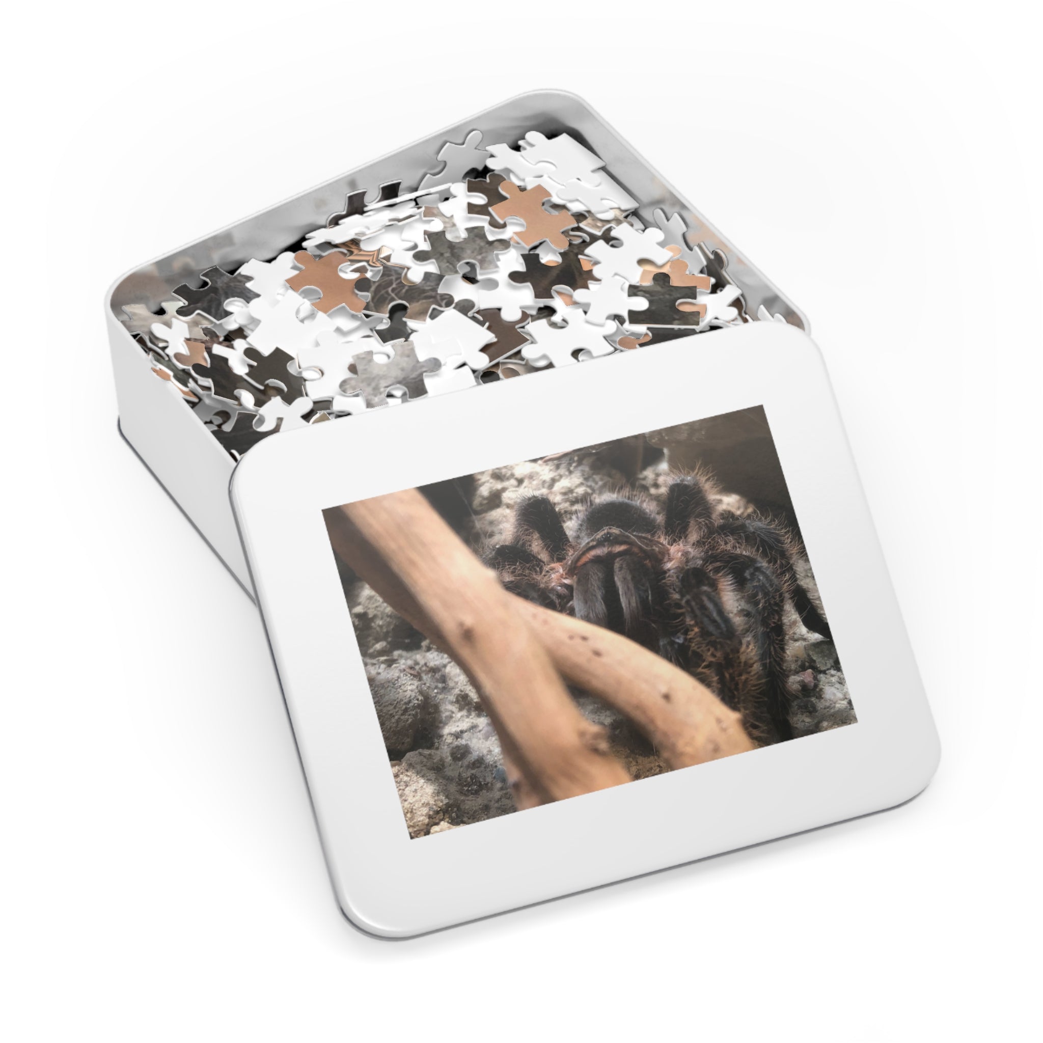 Tarantula Jigsaw Puzzle with Tin – Realistic Arachnid Puzzle for Enthusiasts
