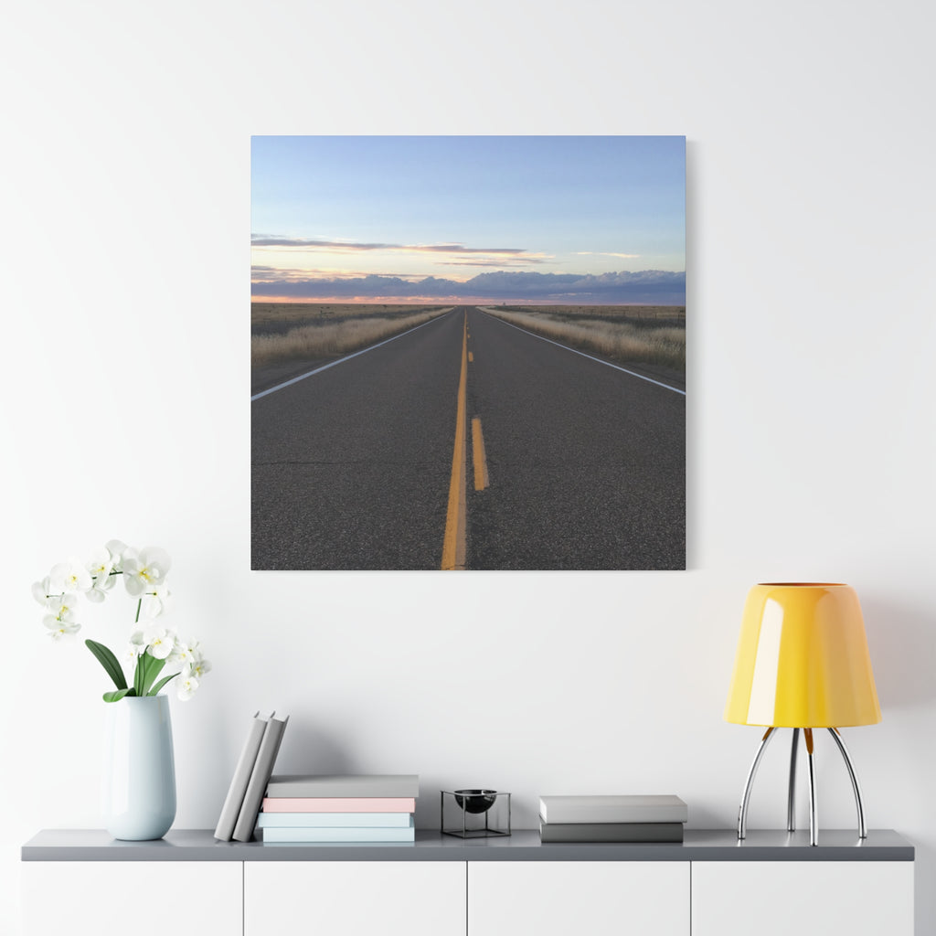 Open Road Canvas Print — Matte Stretched Wall Art (1.25")