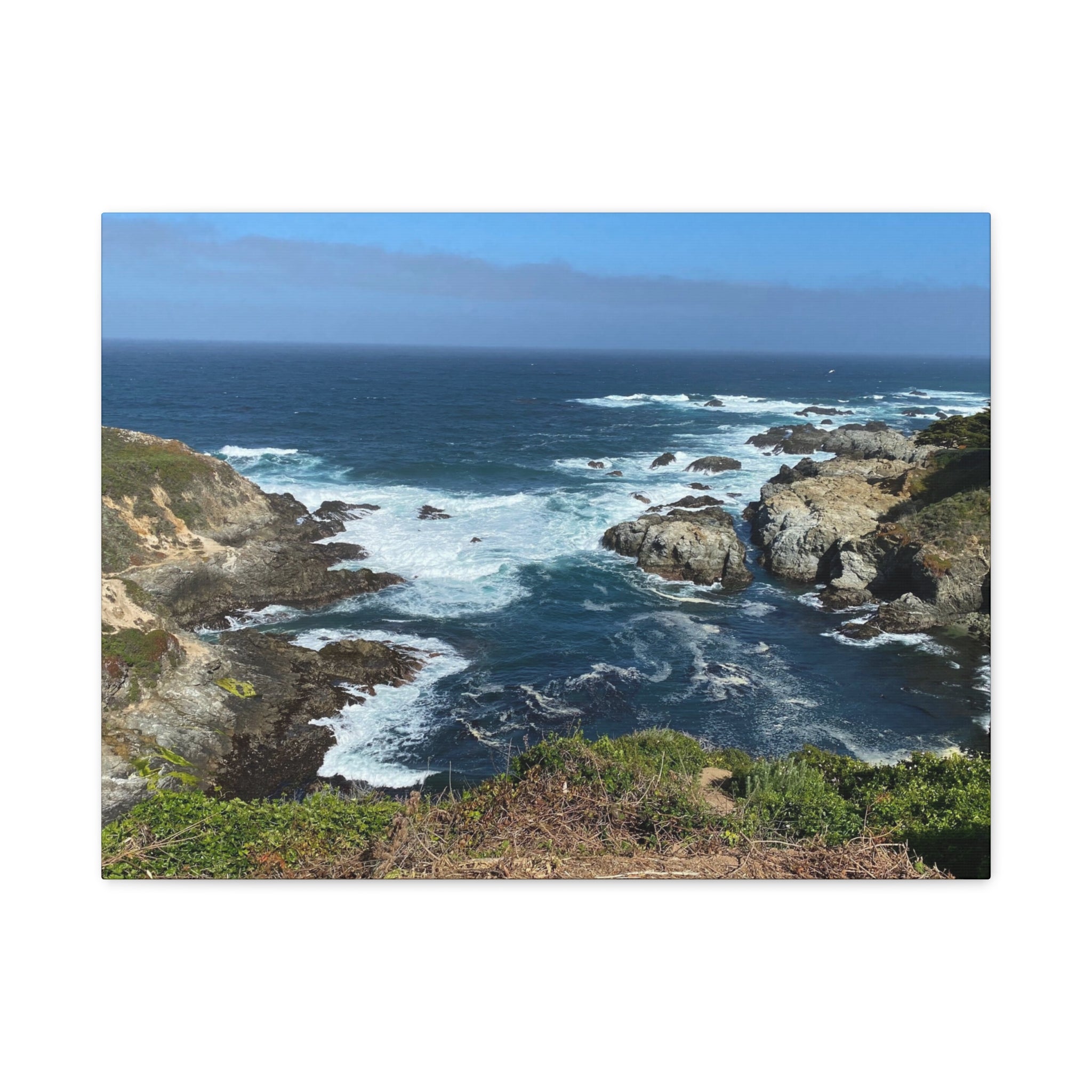 Coastal Cliffs Ocean Canvas Print — Matte Stretched Wall Art
