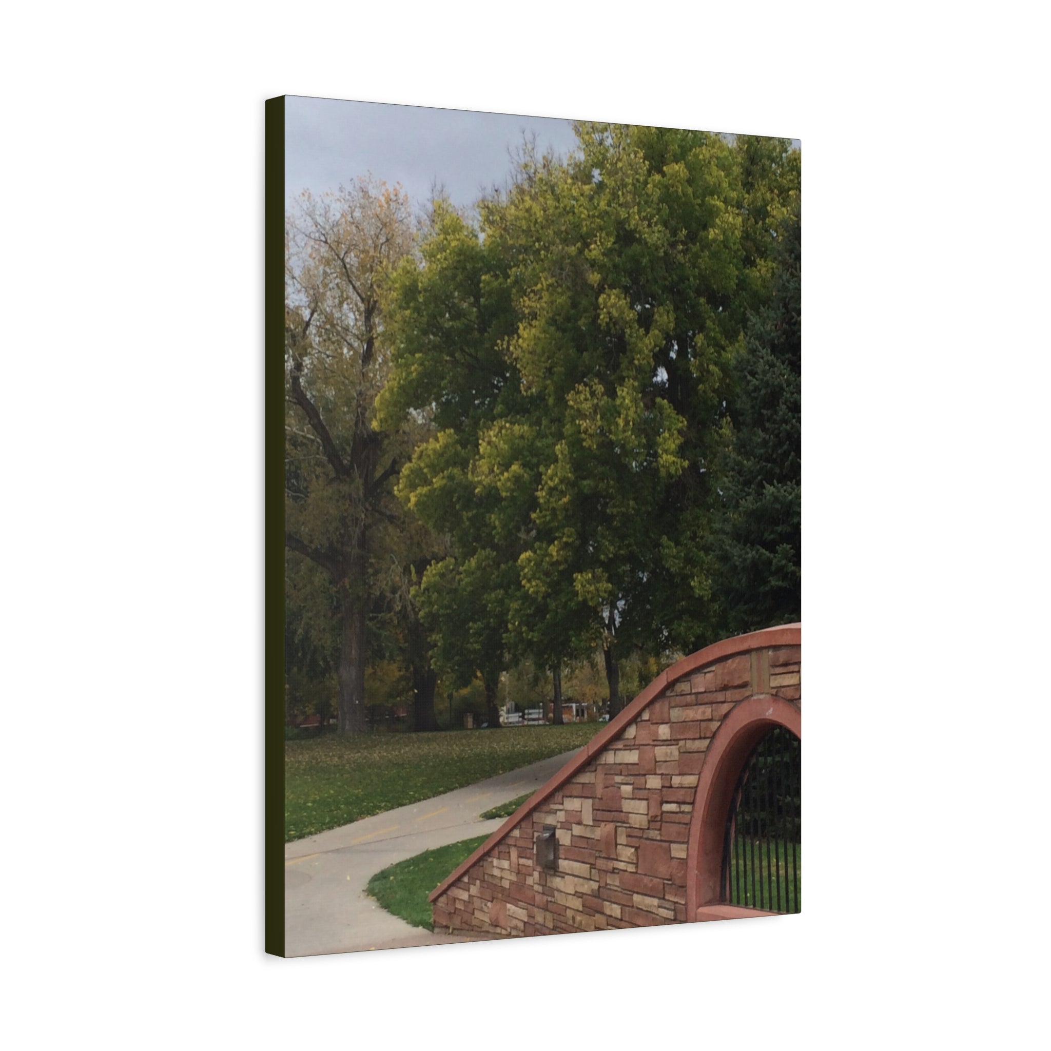 Park Pathway Matte Canvas Wall Art — Stretched 1.25"