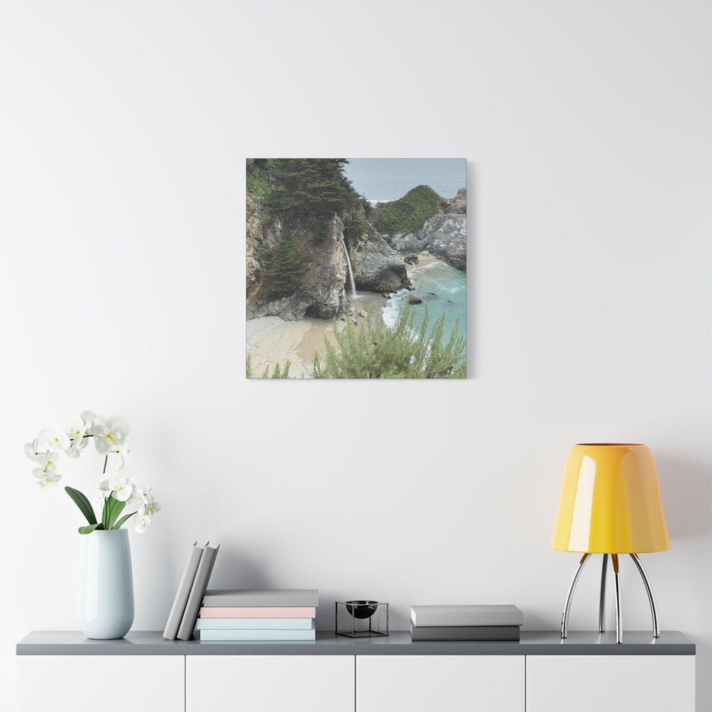 McWay Falls Coastal Canvas Print — Matte Stretched 1.25"
